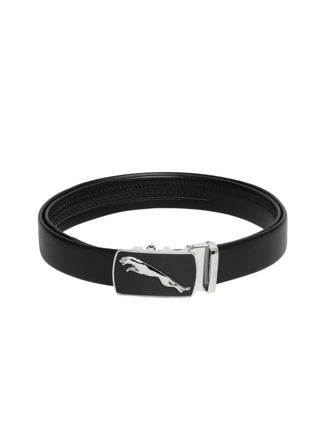 

Kastner Men Textured Slider Buckle Closure Belt, Black