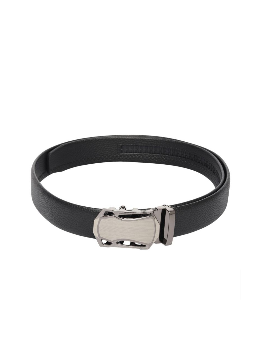 

Kastner Men Textured Slider Buckle Closure Belt, Black