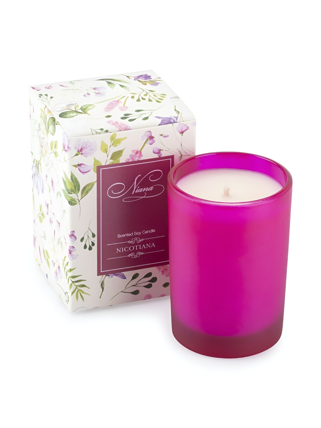 

NIANA White & Pink 1 pieces Jar Candle