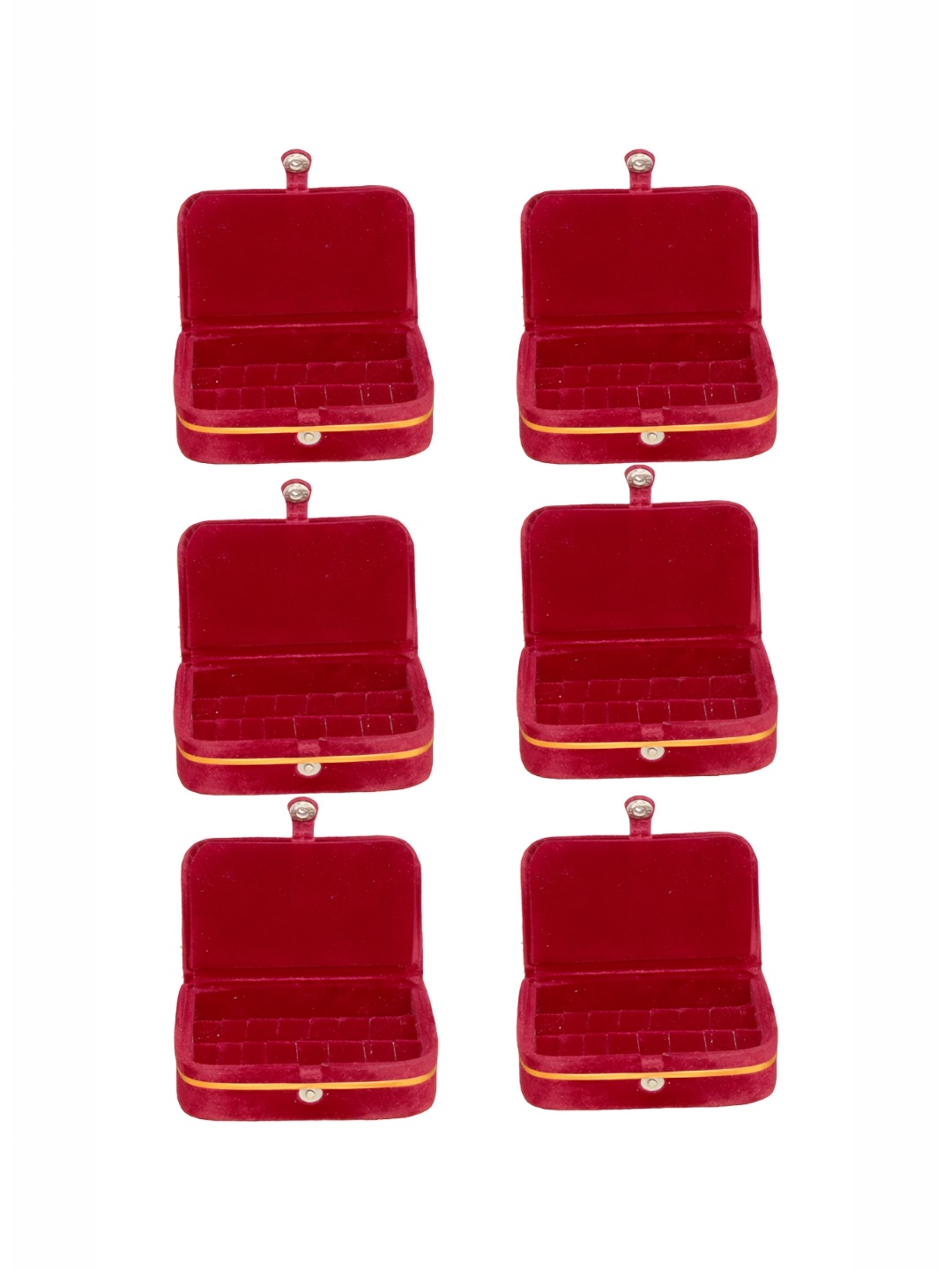 

atorakushon Maroon Set of 6 Reusable Jewellery Organiser Organisers