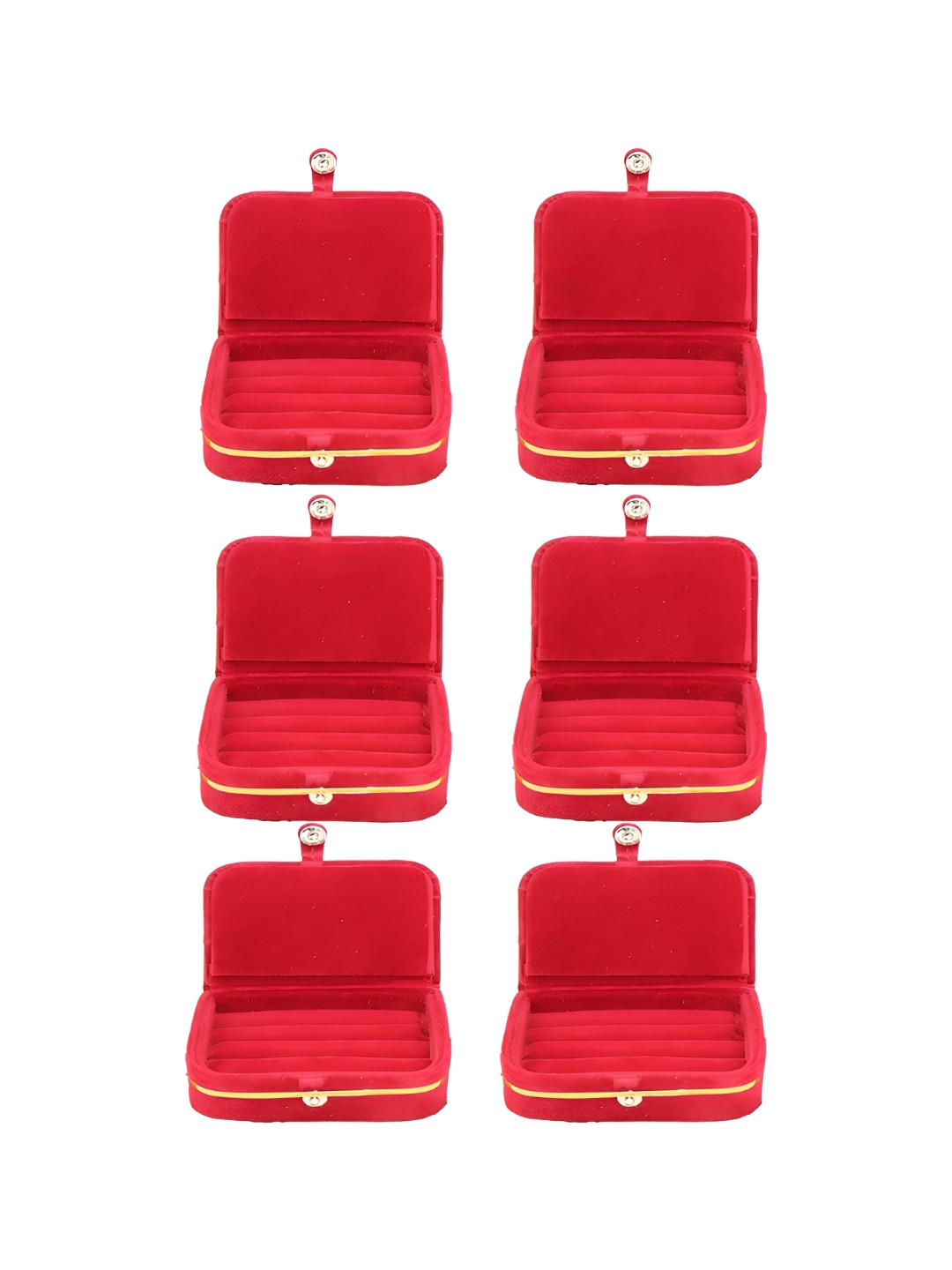 

atorakushon Maroon Set of 6 Reusable Jewellery Organiser Organisers