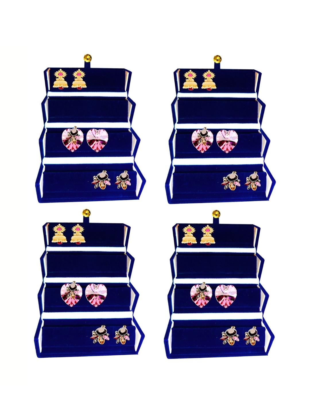 

atorakushon Blue Set of 4 Reusable Jewellery Organiser Organisers