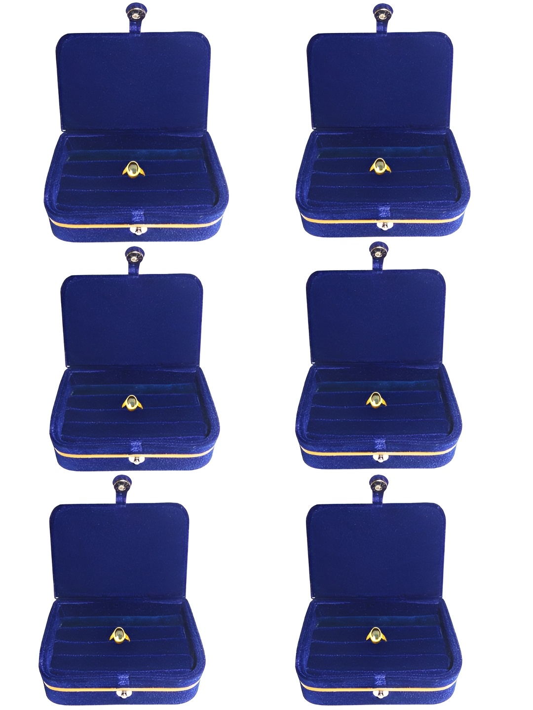

atorakushon Blue Set of 6 Reusable Jewellery Organiser Organisers