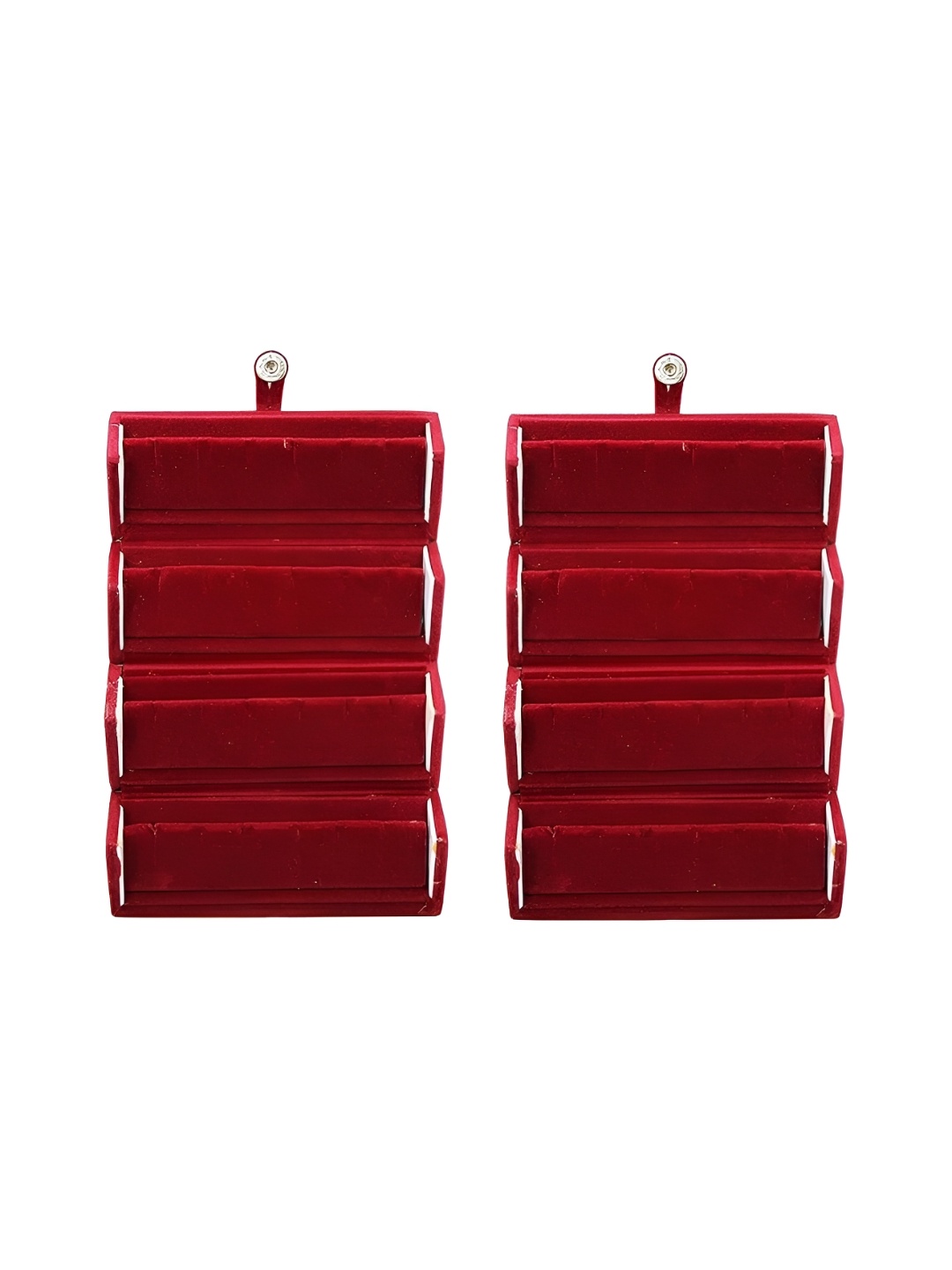 atorakushon Maroon Set of 2 Reusable Jewellery Organiser Organisers