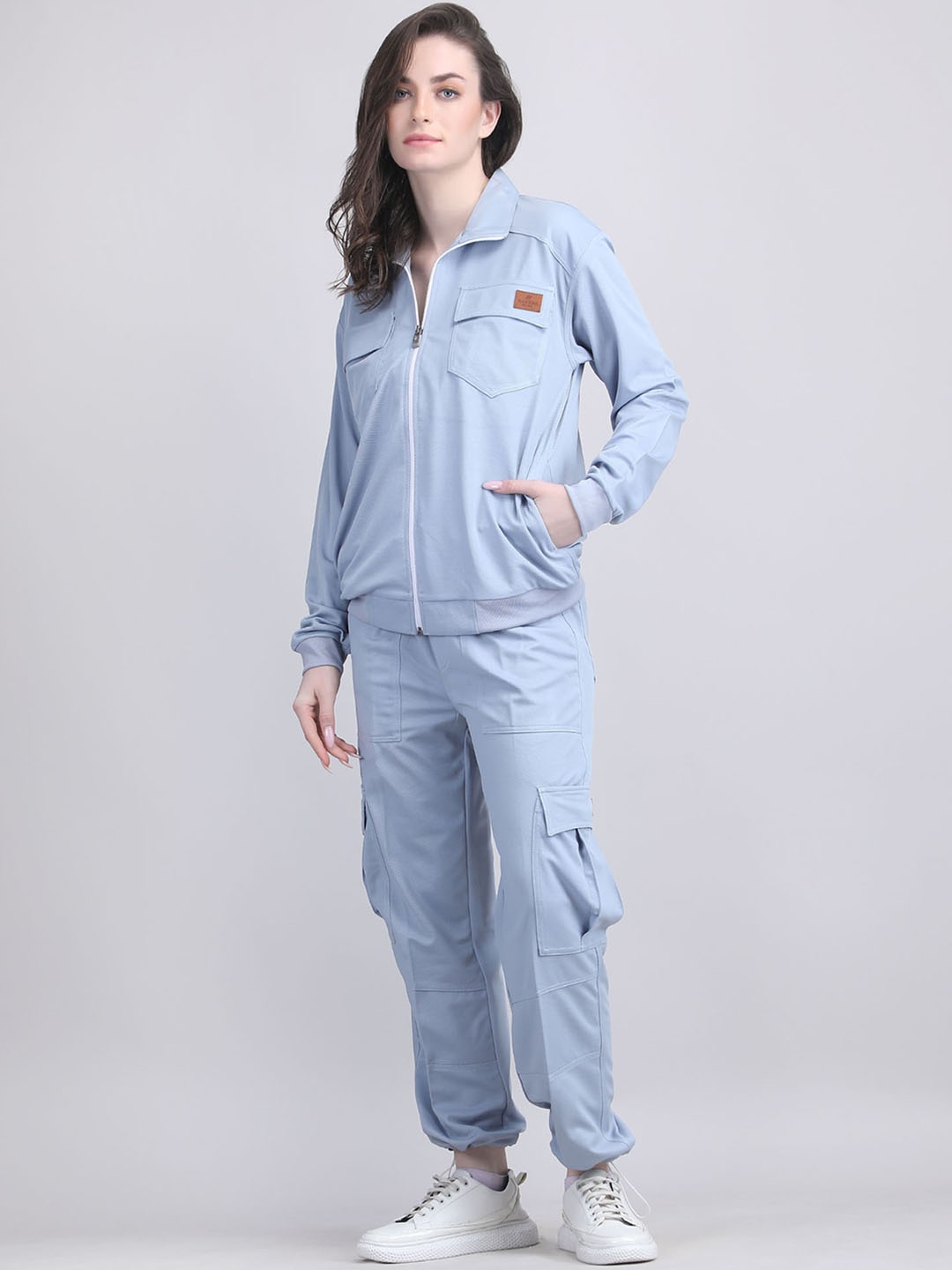 

Raxedo Women Oversized Fit Tracksuits, Blue