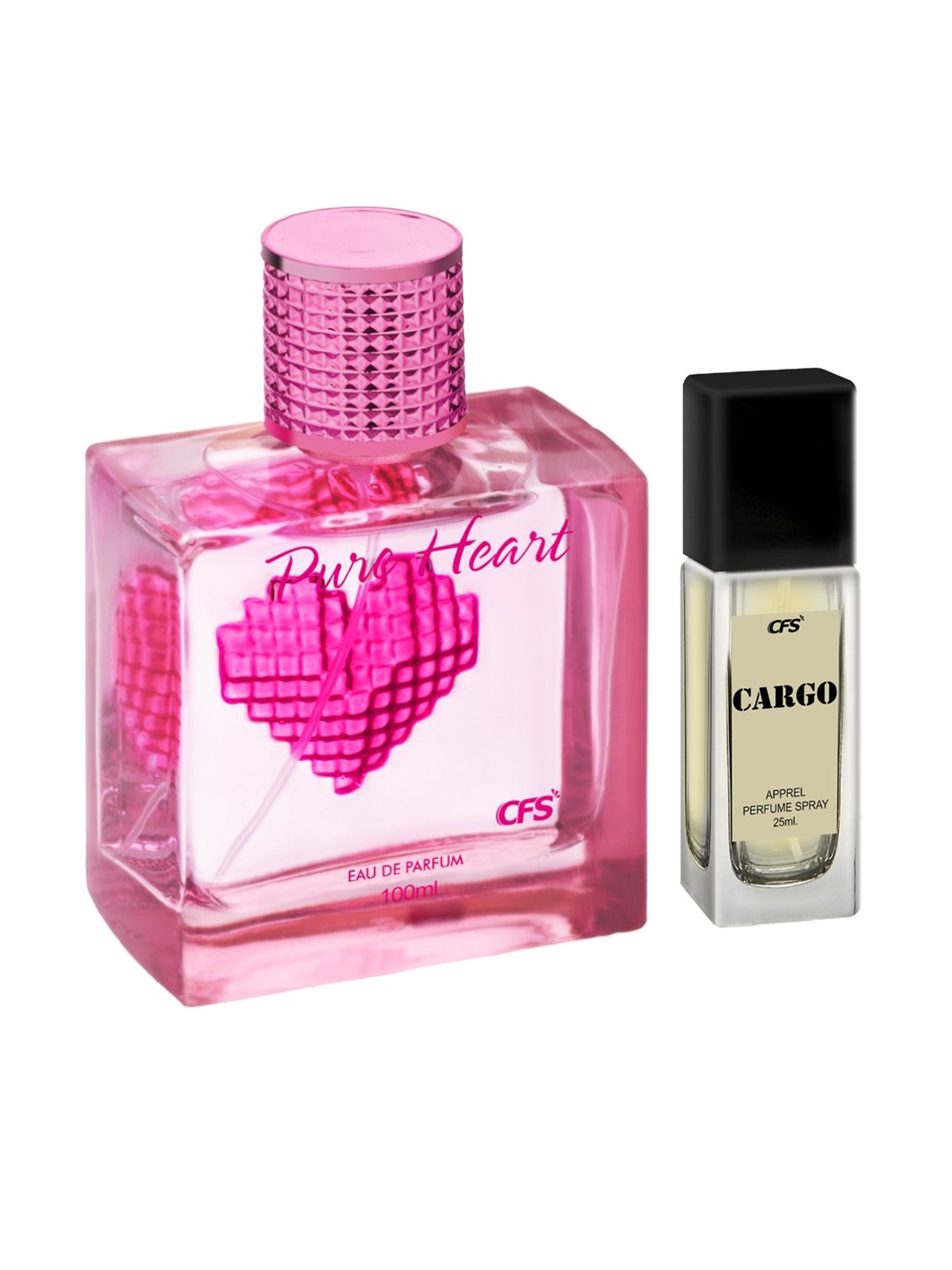 

CFS Set of Pure Heart Eau De Parfum - 100ml & Cargo Perfume - 25ml, Pink