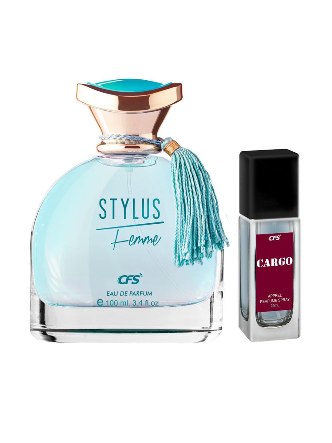 

CFS Set of Stylus Eau De Parfum - 100ml & Cargo Perfume- 25ml, Blue