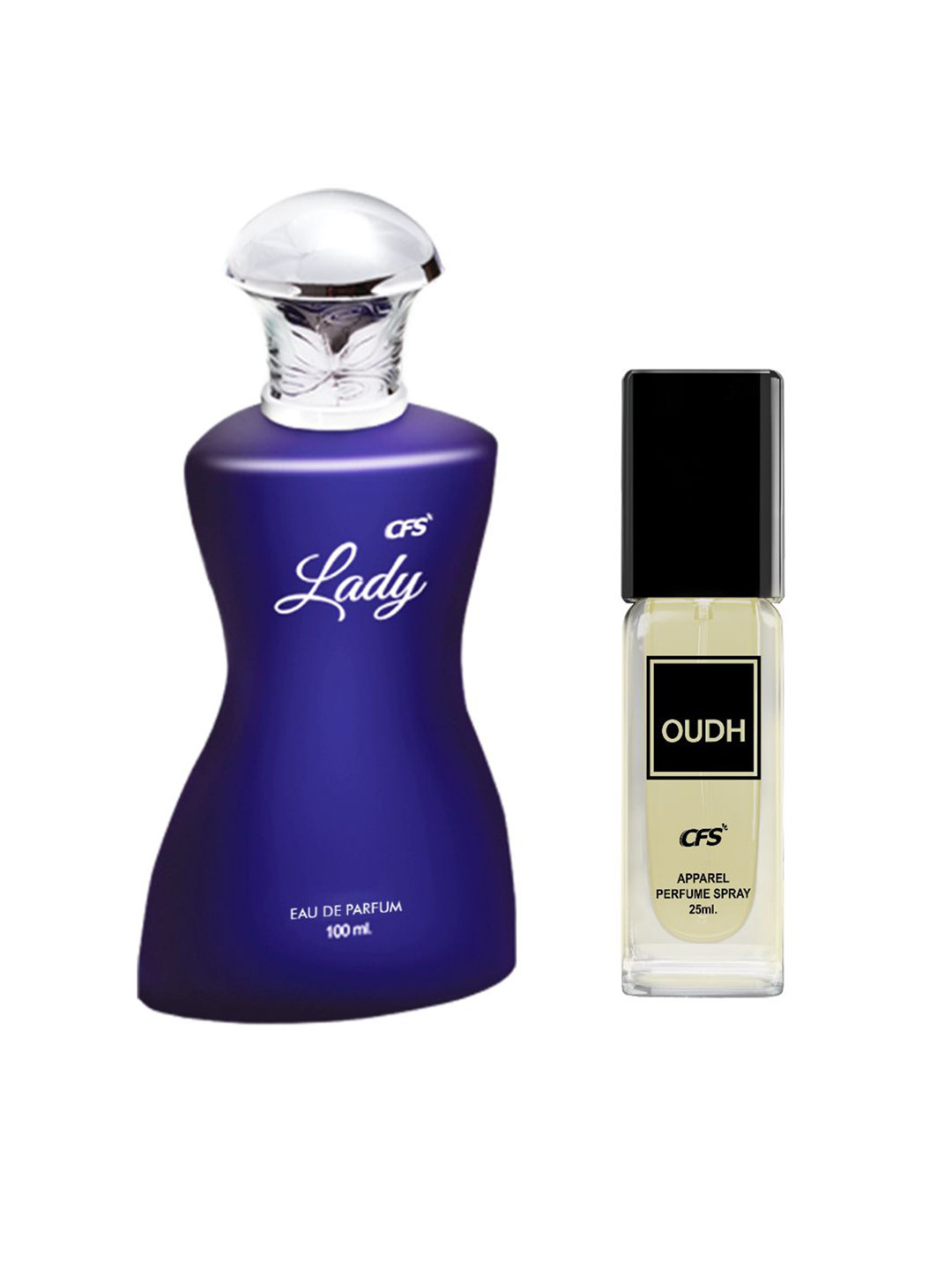 

CFS Set of Lady Eau De Parfum 100ml & Oudh Perfume Spray 25ml, Navy blue