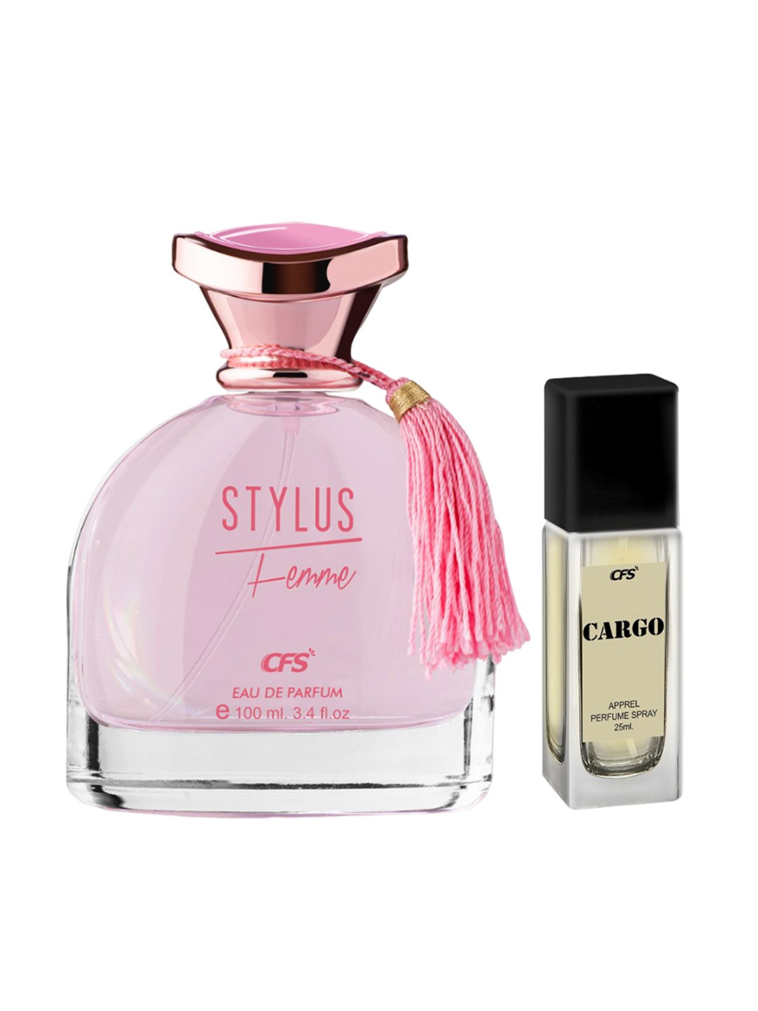 

CFS Set of Stylus Femme Eau De Parfum & Cargo Perfume Spray - 100ml + 25ml, Pink