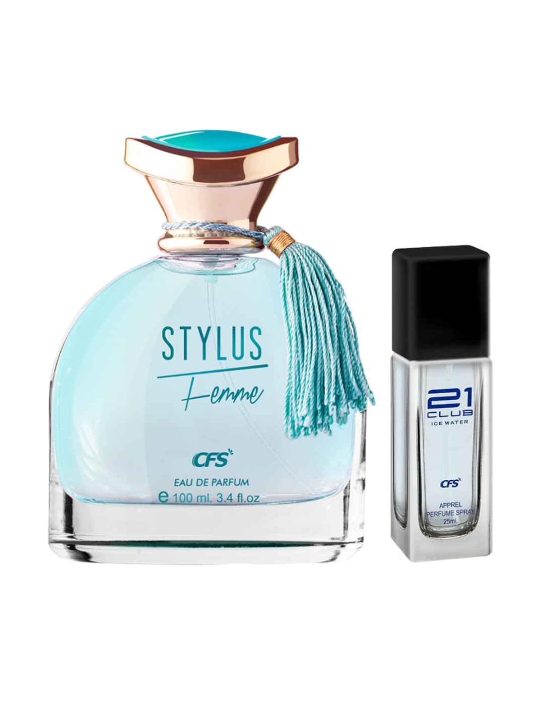 

CFS Set of Stylus Femme Blue Eau De Parfum - 100ml & Ice Water Apparel Perfume - 25ml