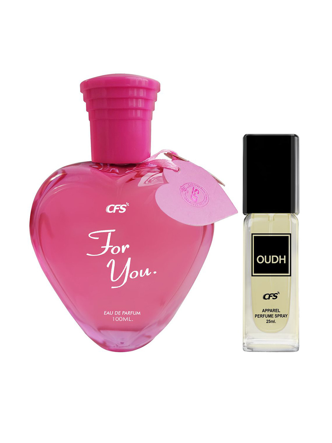 

CFS Set of For You Eau De Parfum & Oudh Perfume Spray - 100ml + 25ml, Pink