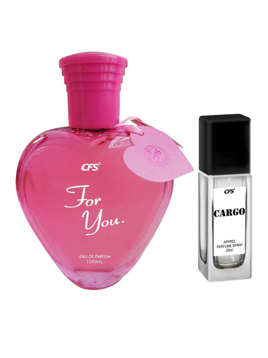 

CFS Set of For You Eau De Parfum & Cargo Perfume Spray - 100ml + 25ml, Pink