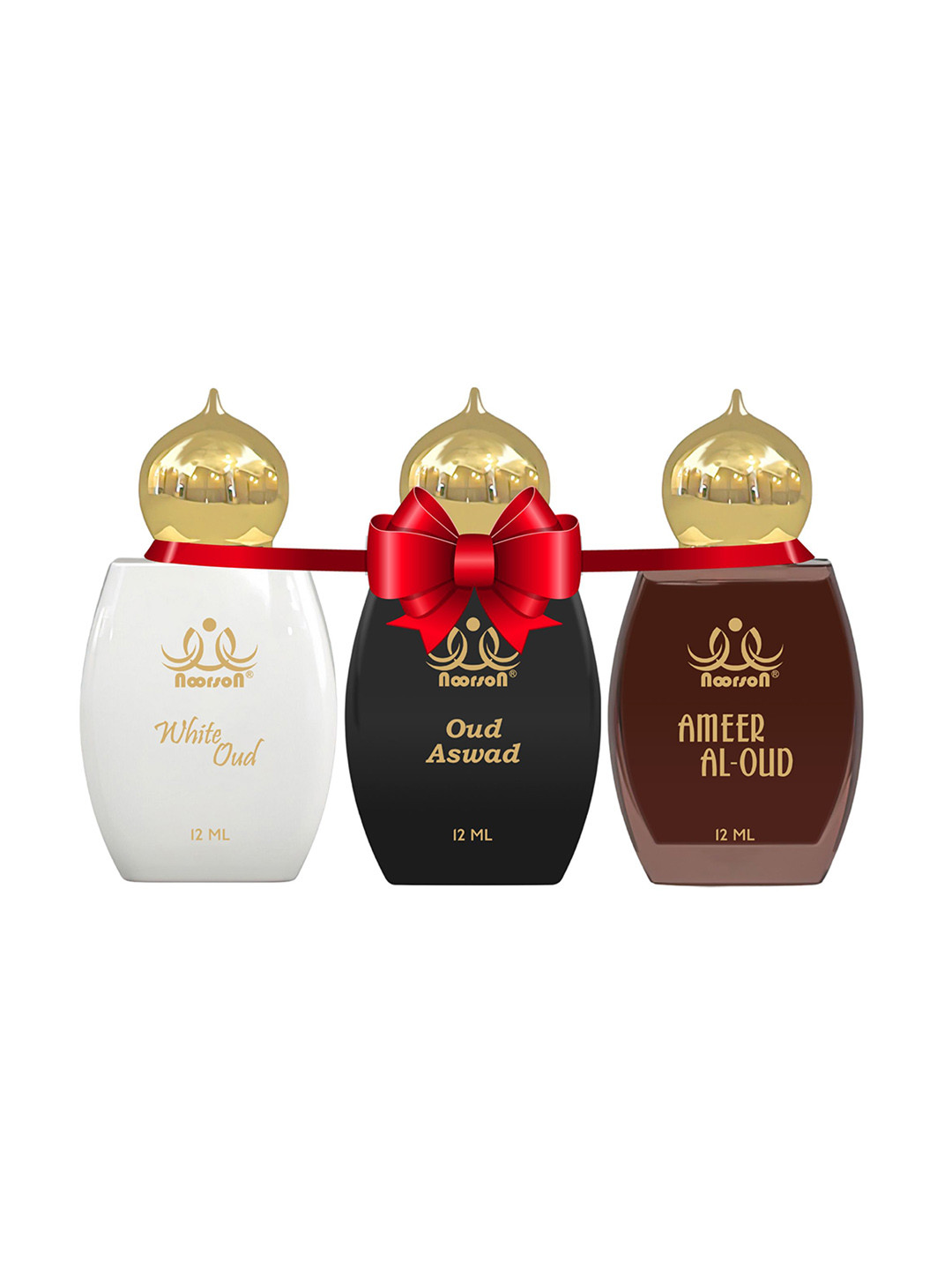 

Noorson Set Of 3 White Oud Ameer Oud & Aswad Oud Long Lasting Roll-On Attar - 12ml Each