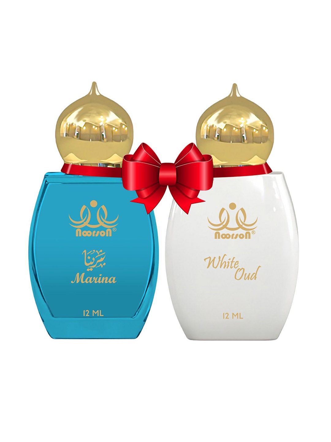 

Noorson Set of 2 Marina & White Oud Roll-On Long Lasting Attar - 12ml Each