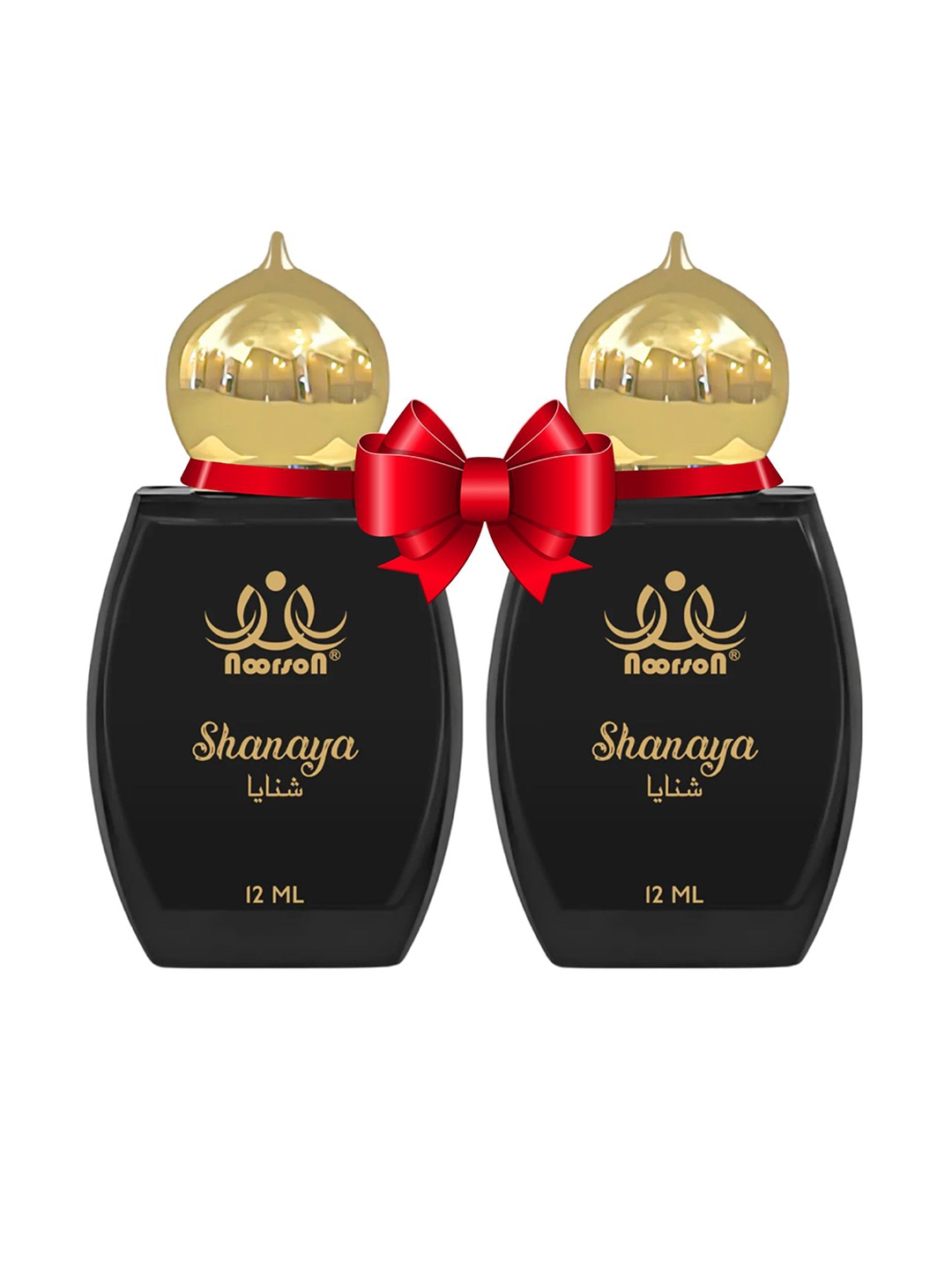 

Noorson Set Of 2 Shanaya Roll-On Long Lasting Attar - 12ml, Black
