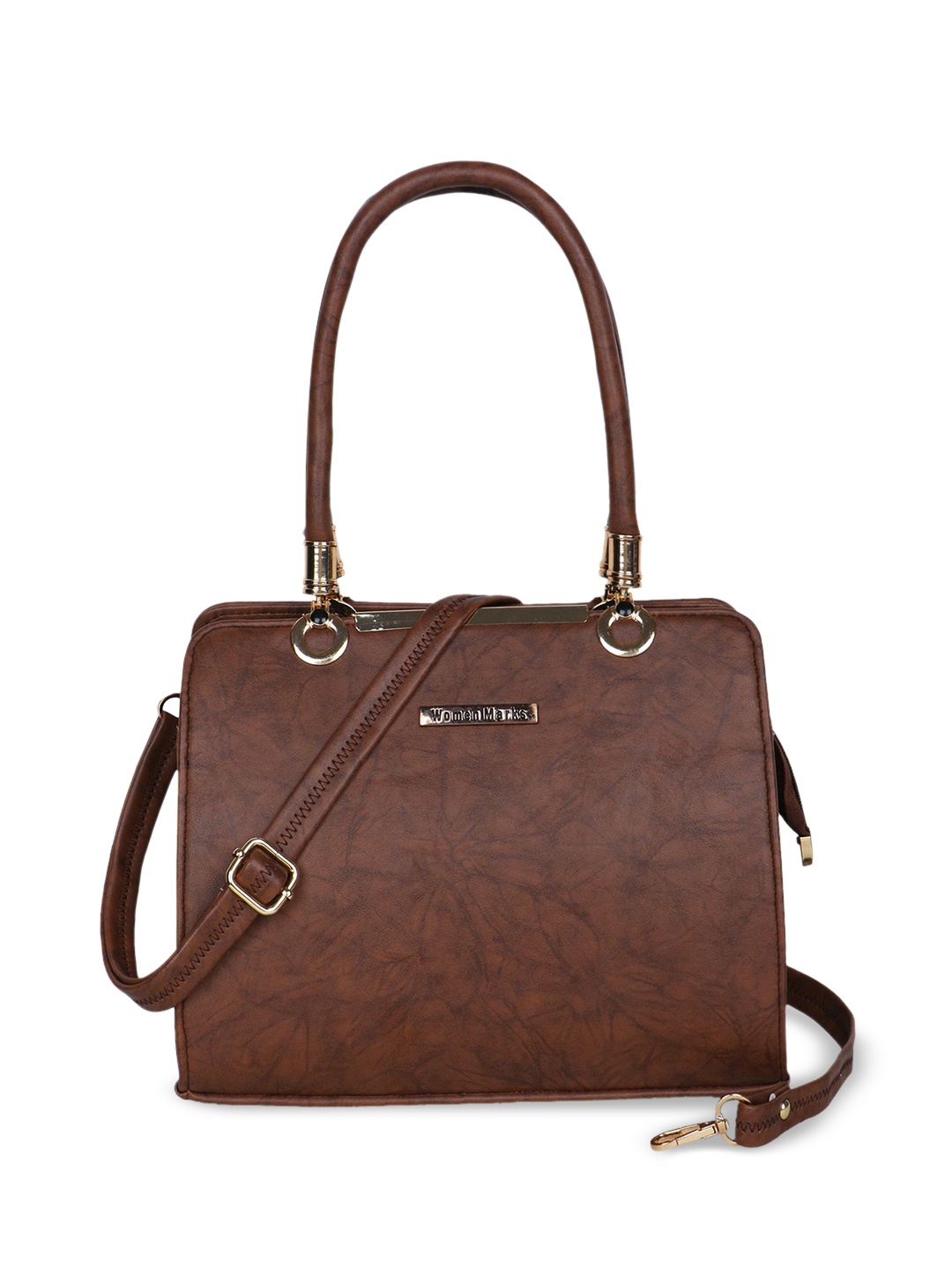 

WOMEN MARKS Structured Handheld Bag, Brown