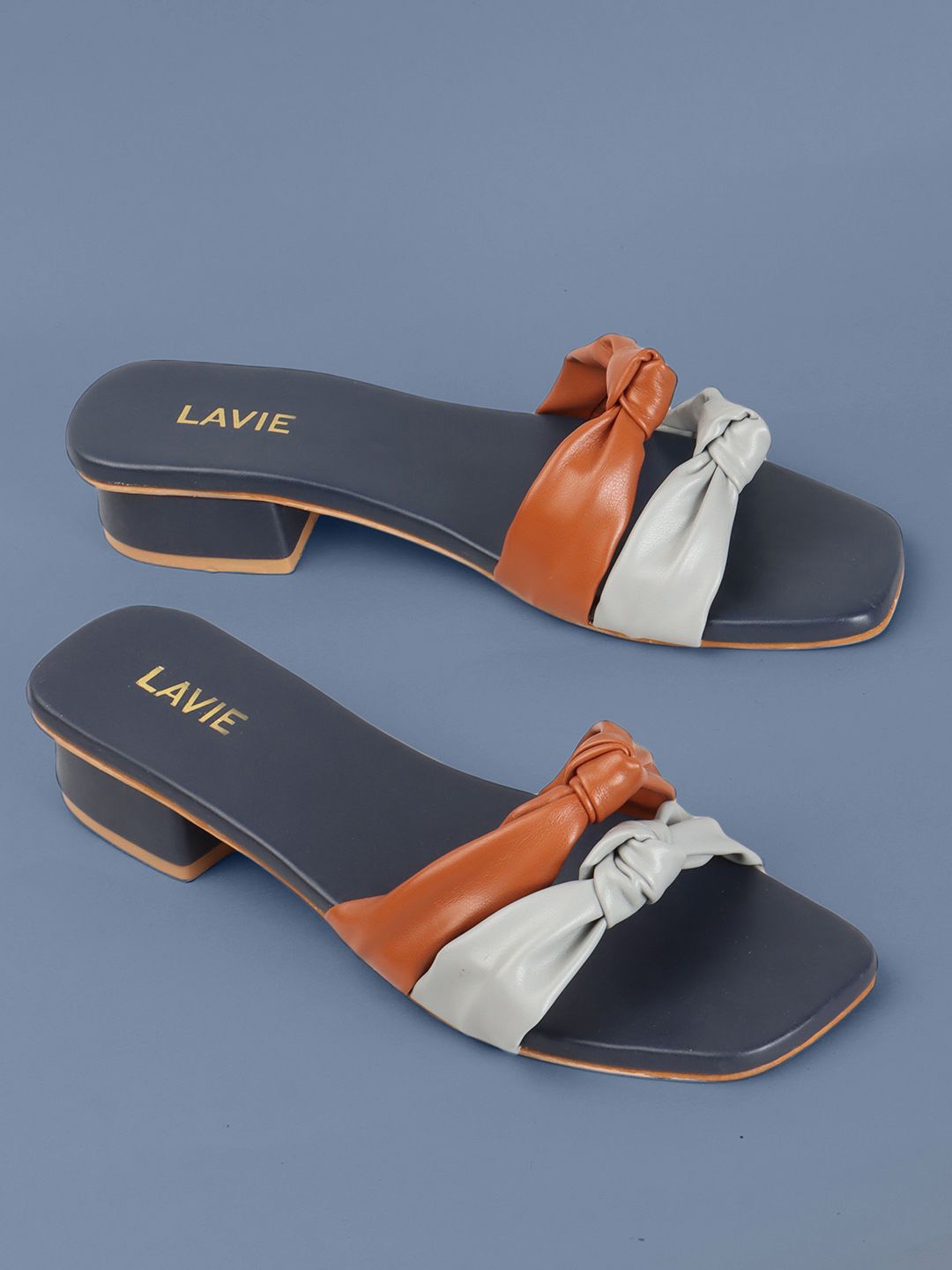 

Lavie Block Mules, Navy blue