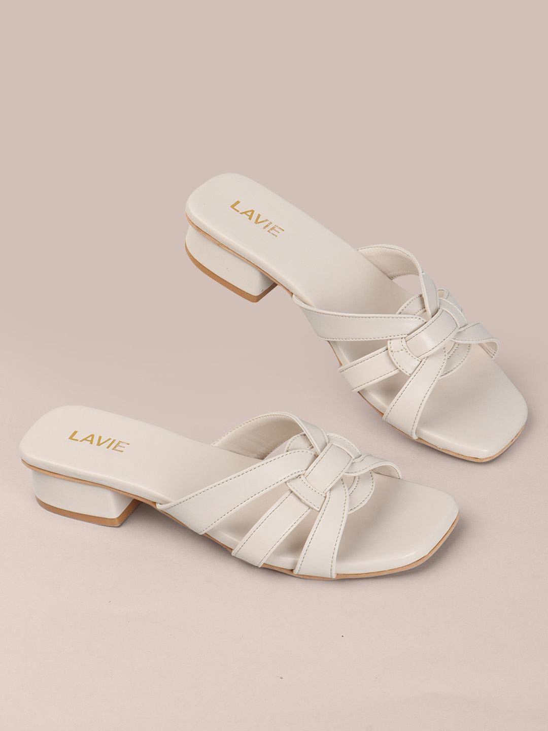 

Lavie Block Sandals, Cream