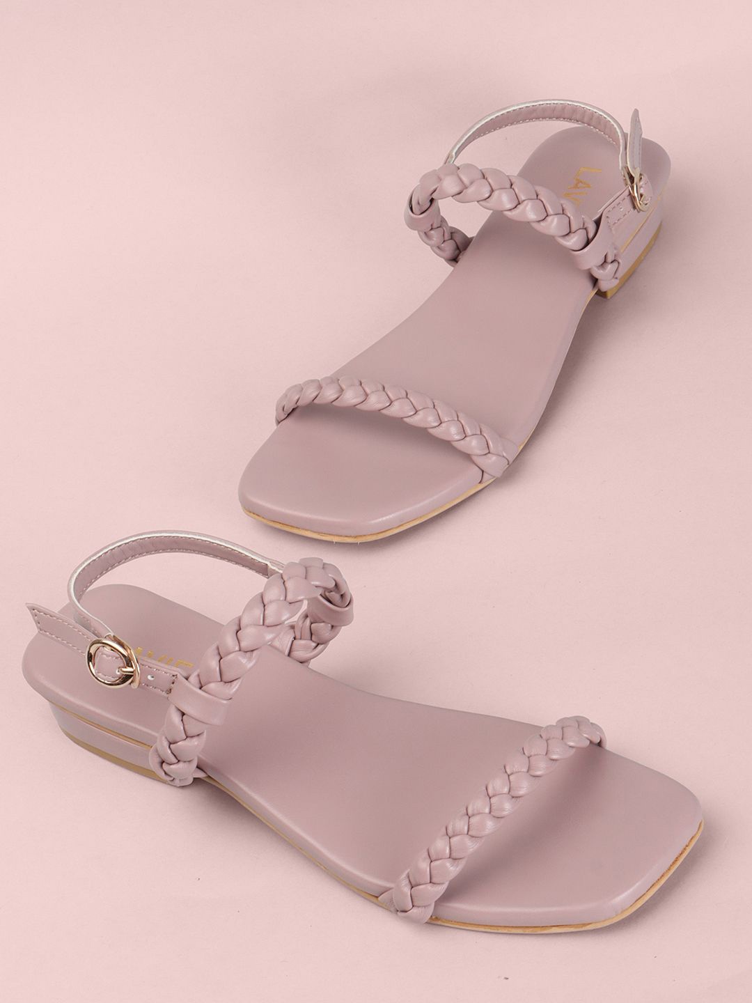 

Lavie Open Toe Block Heels, Pink