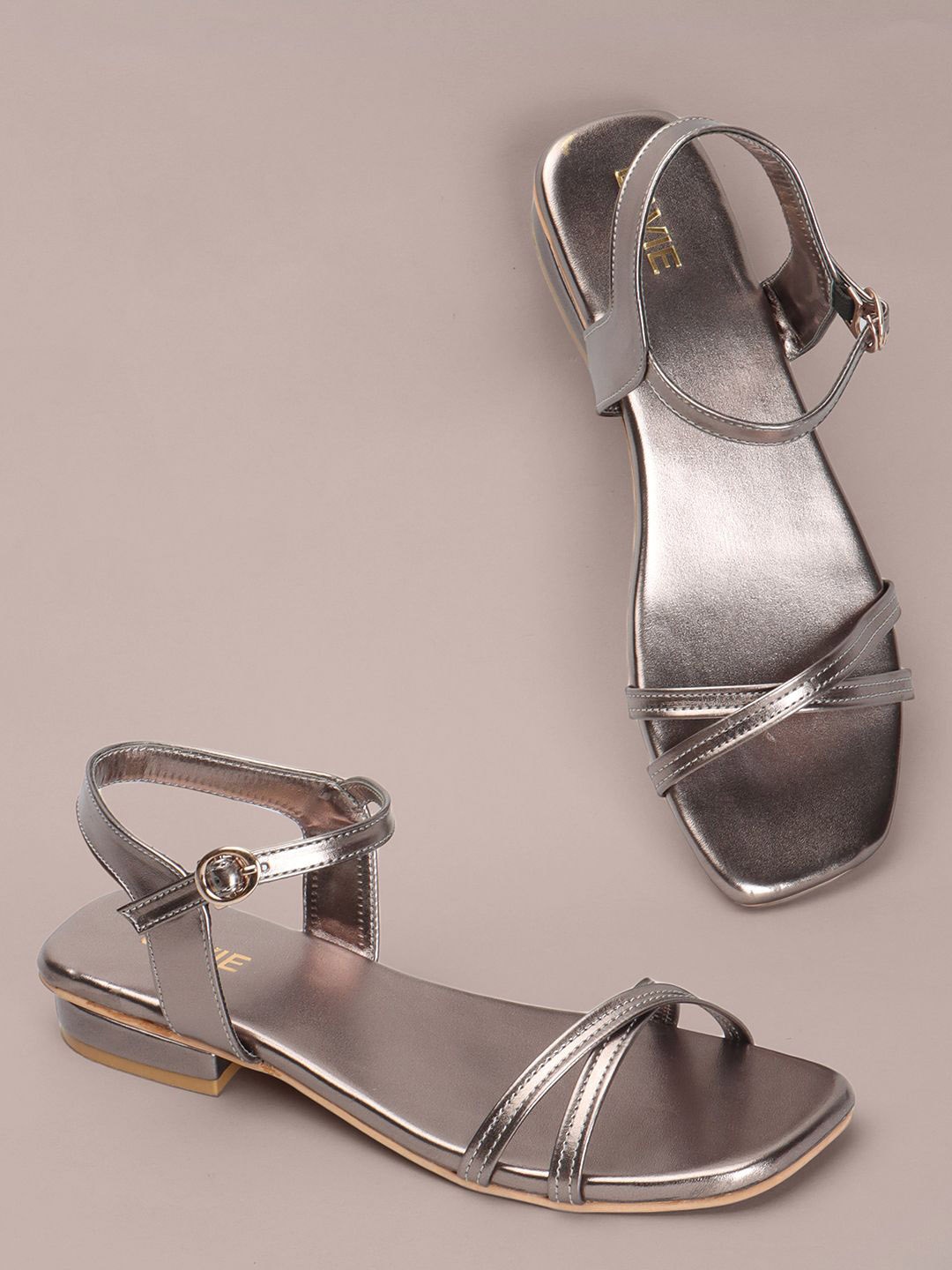 

Lavie Textured Block Square Toe Heels, Grey