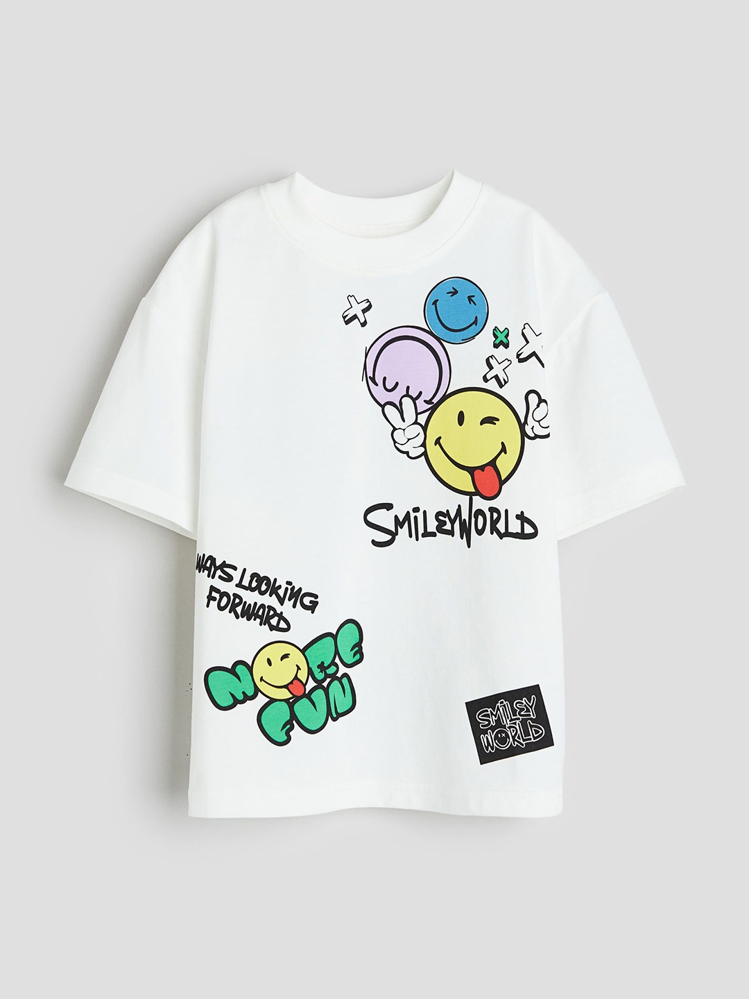 

H&M Boys Printed T-Shirt, White