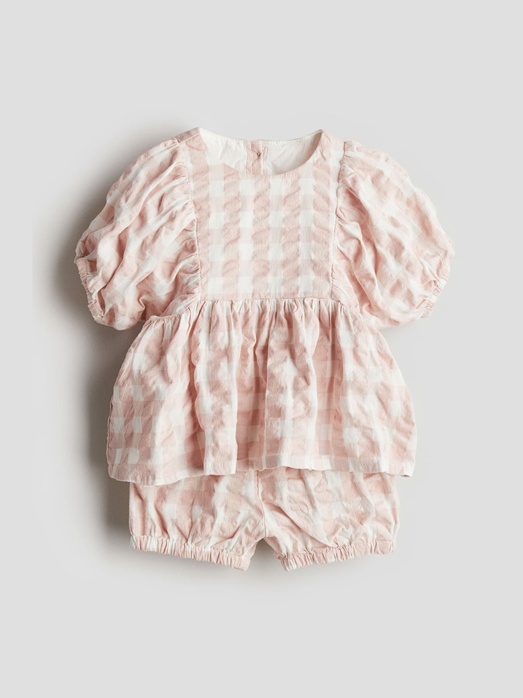 

H&M Infant Girls 2-Piece Patterned Muslin Set, Pink