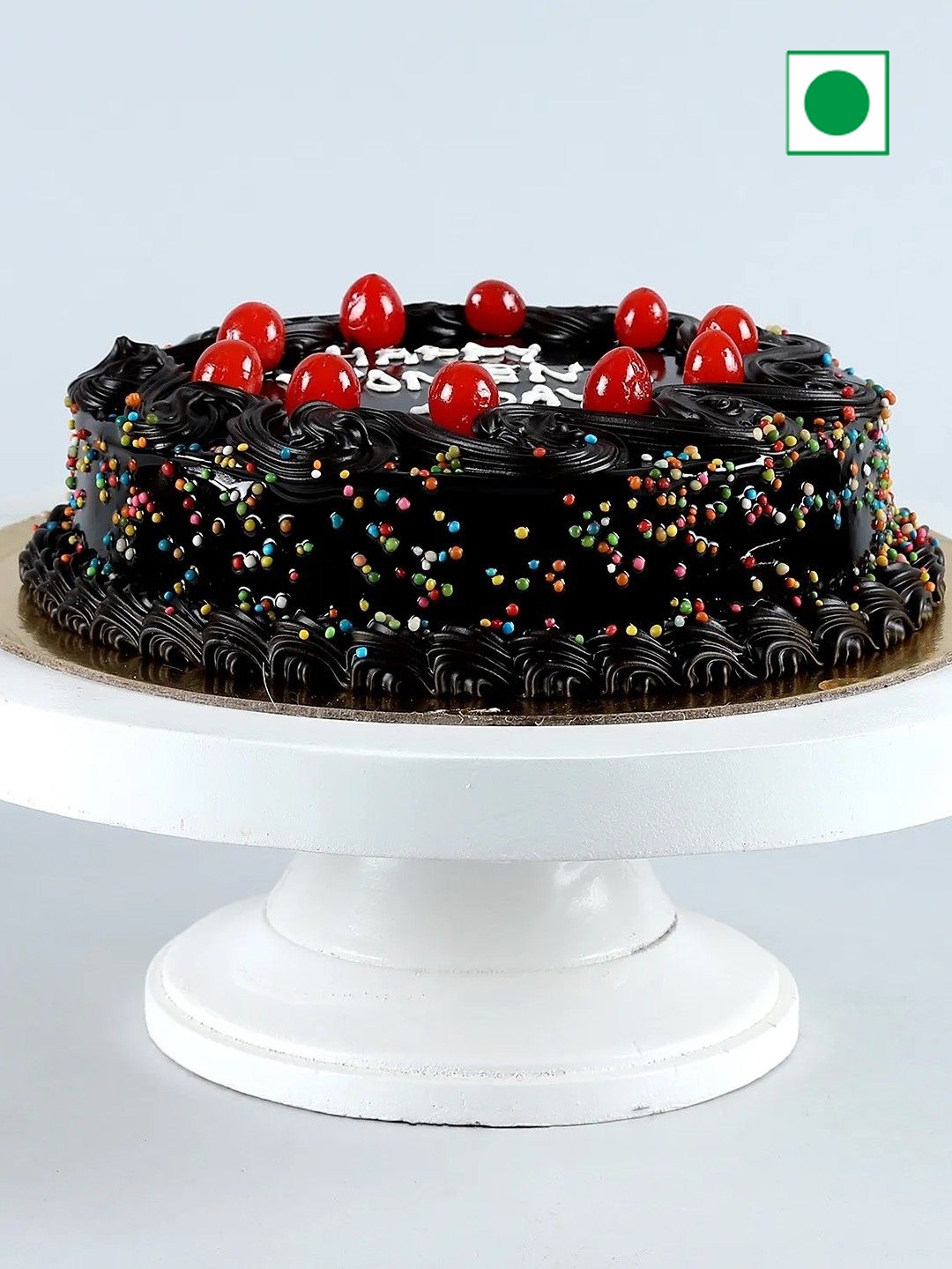 

fnp Truffle Flavor Eggless Round Cake -1Kg, Brown