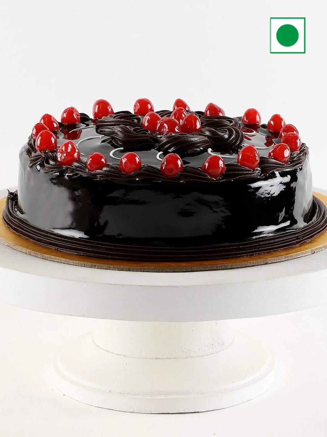 

fnp Truffle Flavor Eggless Round Cake - 1Kg, Brown