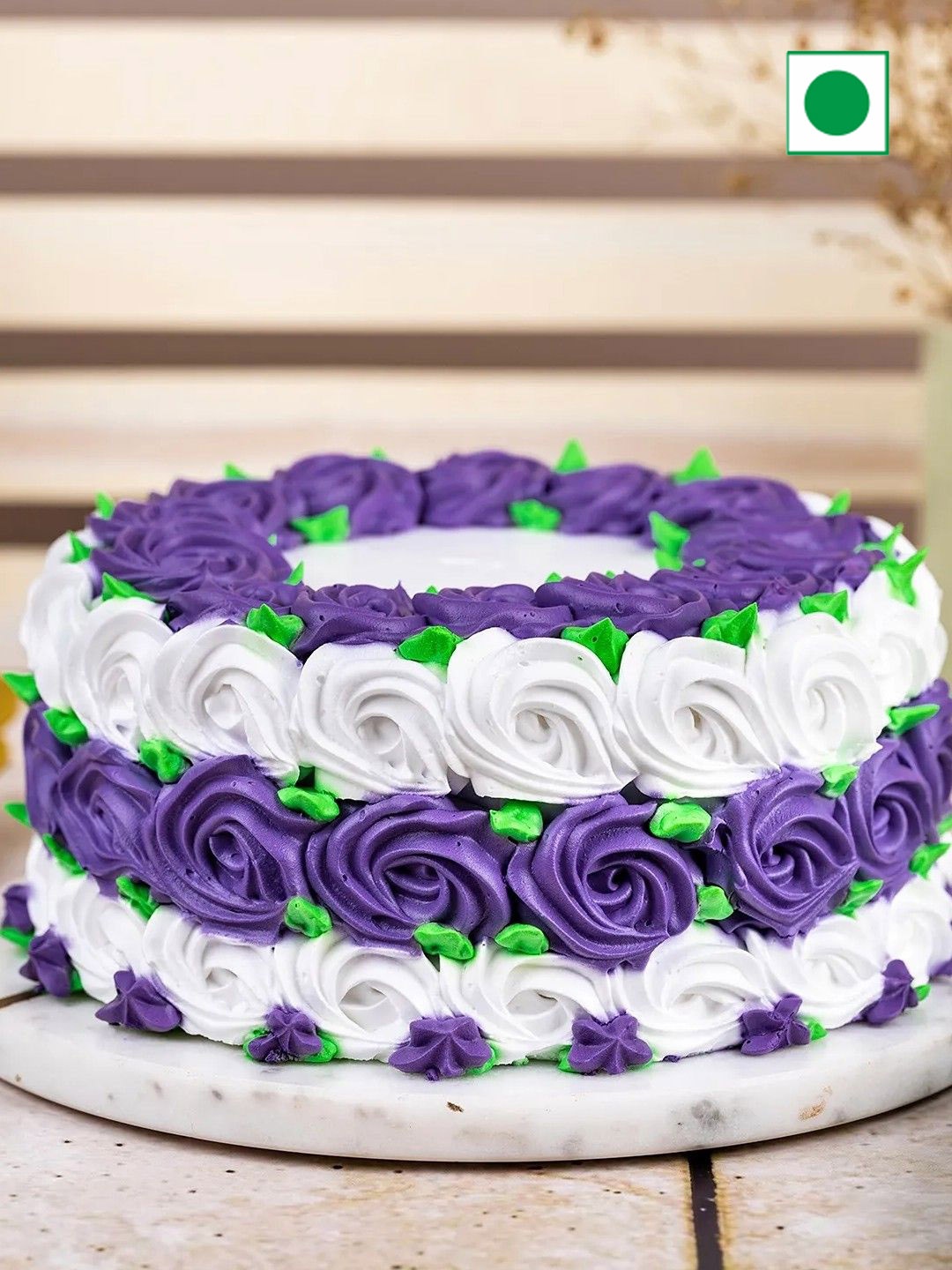 

fnp Black Forest Flavor Eggless Round Cake-500G, Purple