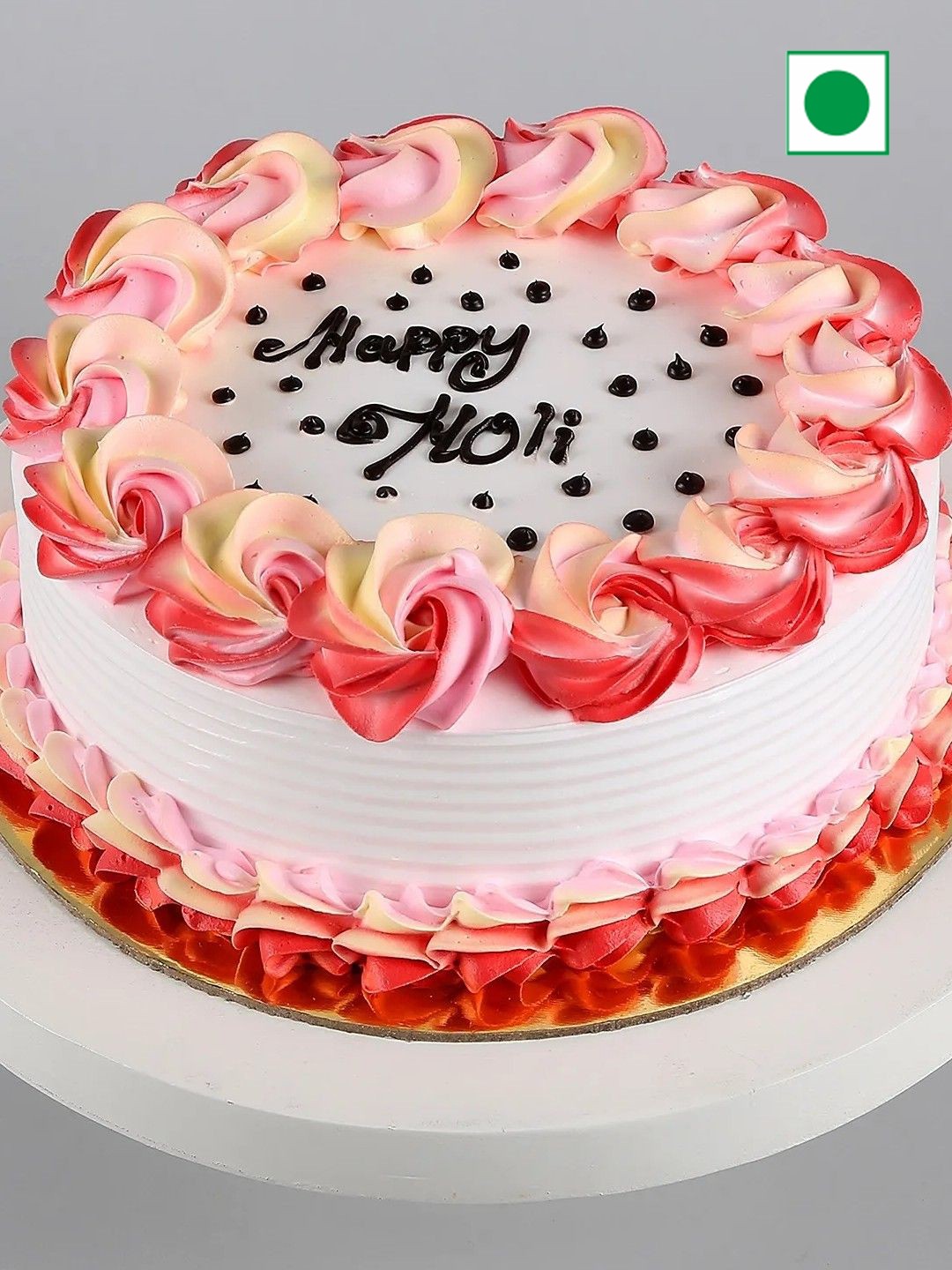 

fnp Vanilla Flavor Eggless Round Cake- 1kg, White