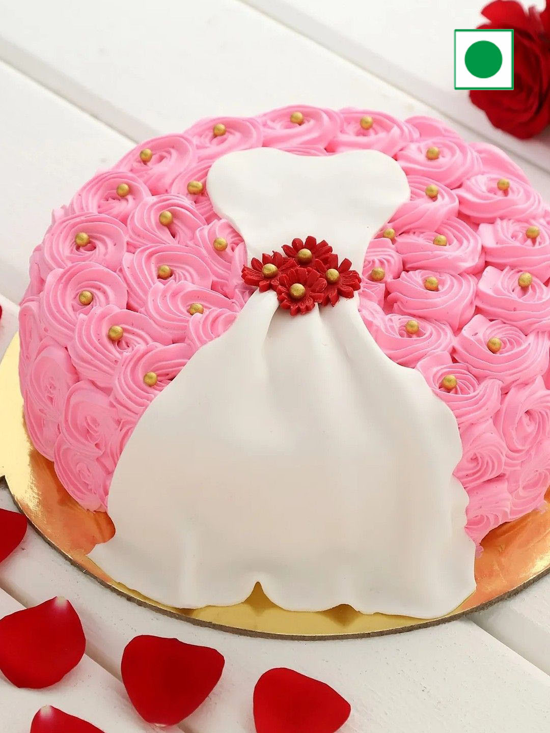 

fnp Chocolate Flavor Eggless Round Cake-1Kg, Black