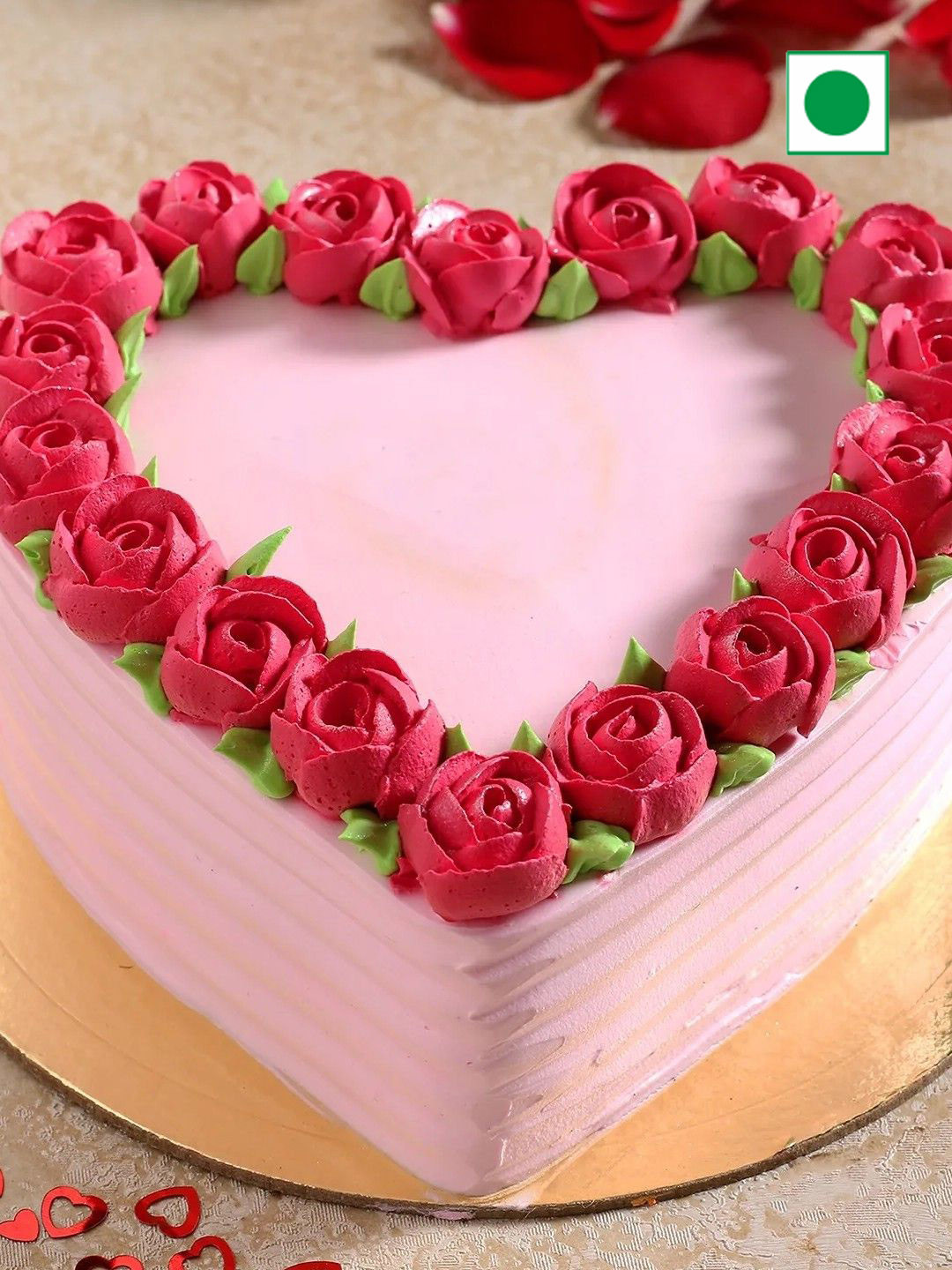 

fnp Chocolate Cream Flavor Eggless Round Cake- 500 g, Pink