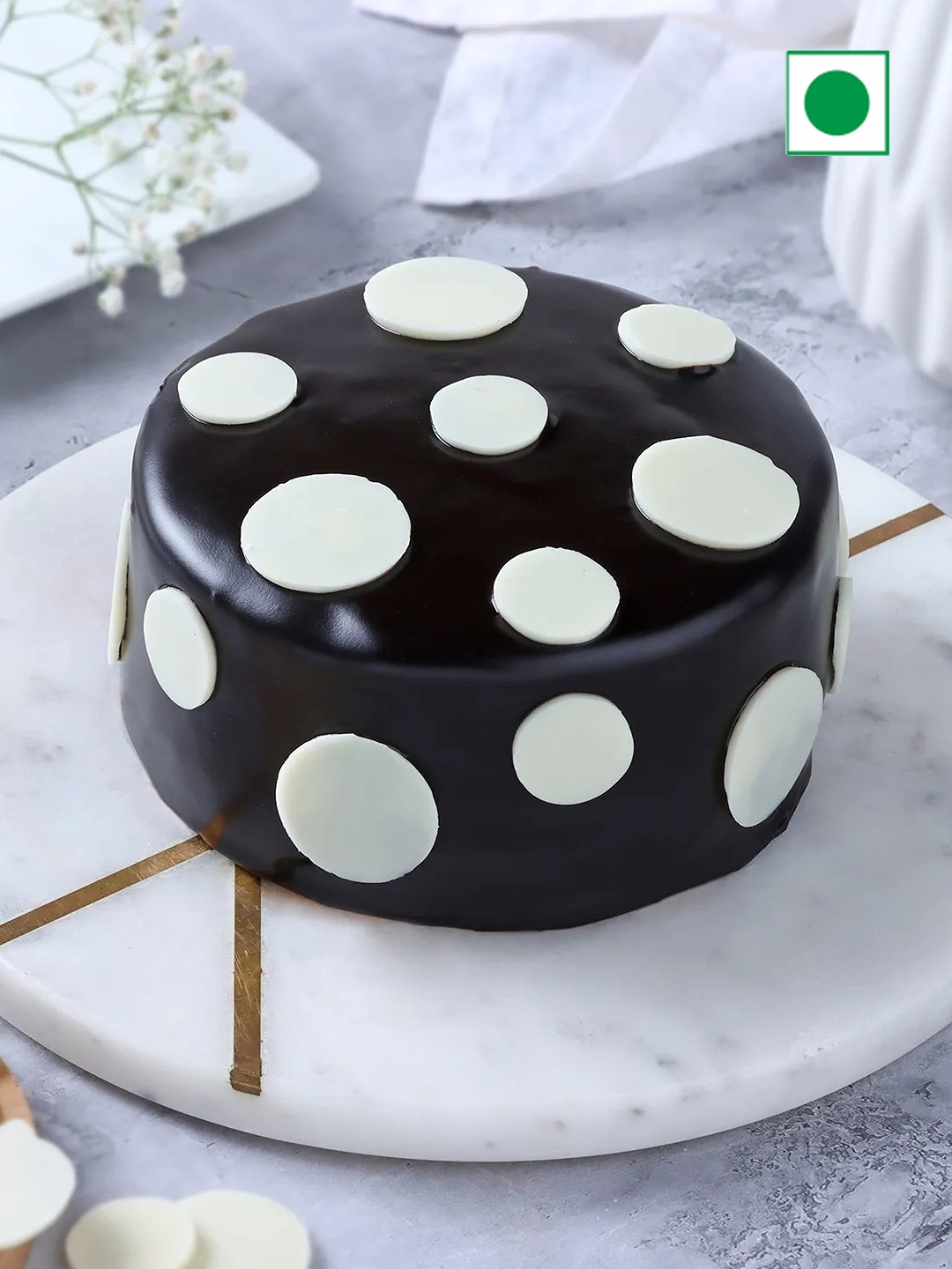 

fnp Chocolate Velvet Truffle Eggless Cake -1 Kg, Brown
