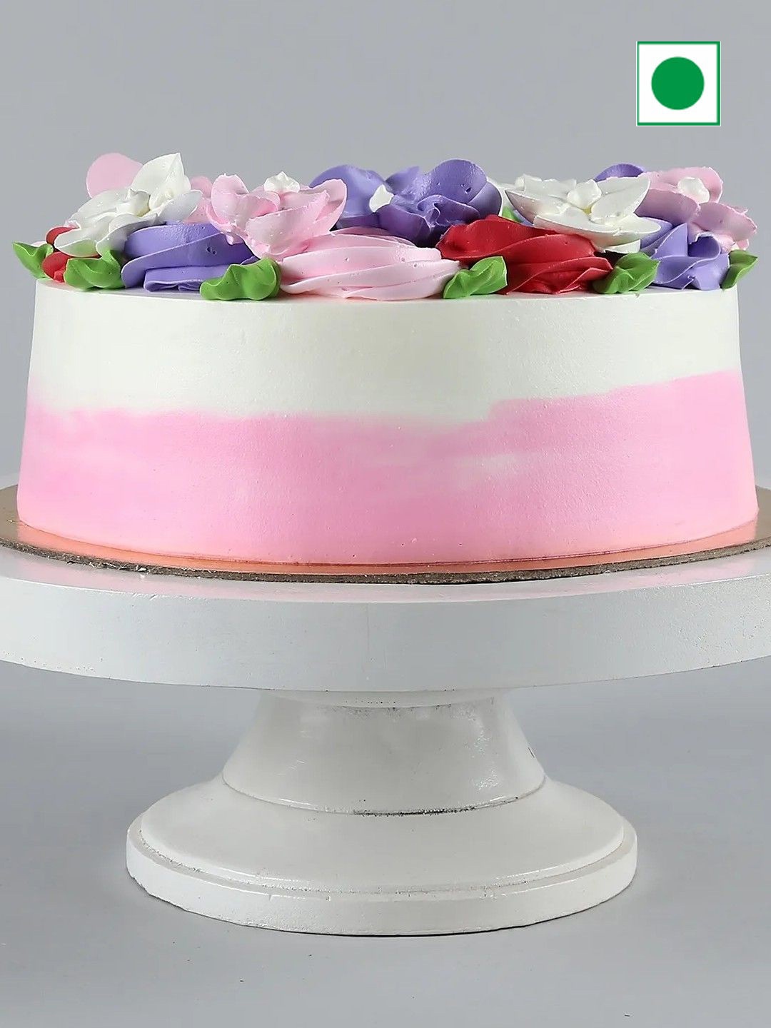 

fnp Chocolate Flavor Eggless Round Cake- 1 Kg, Cream