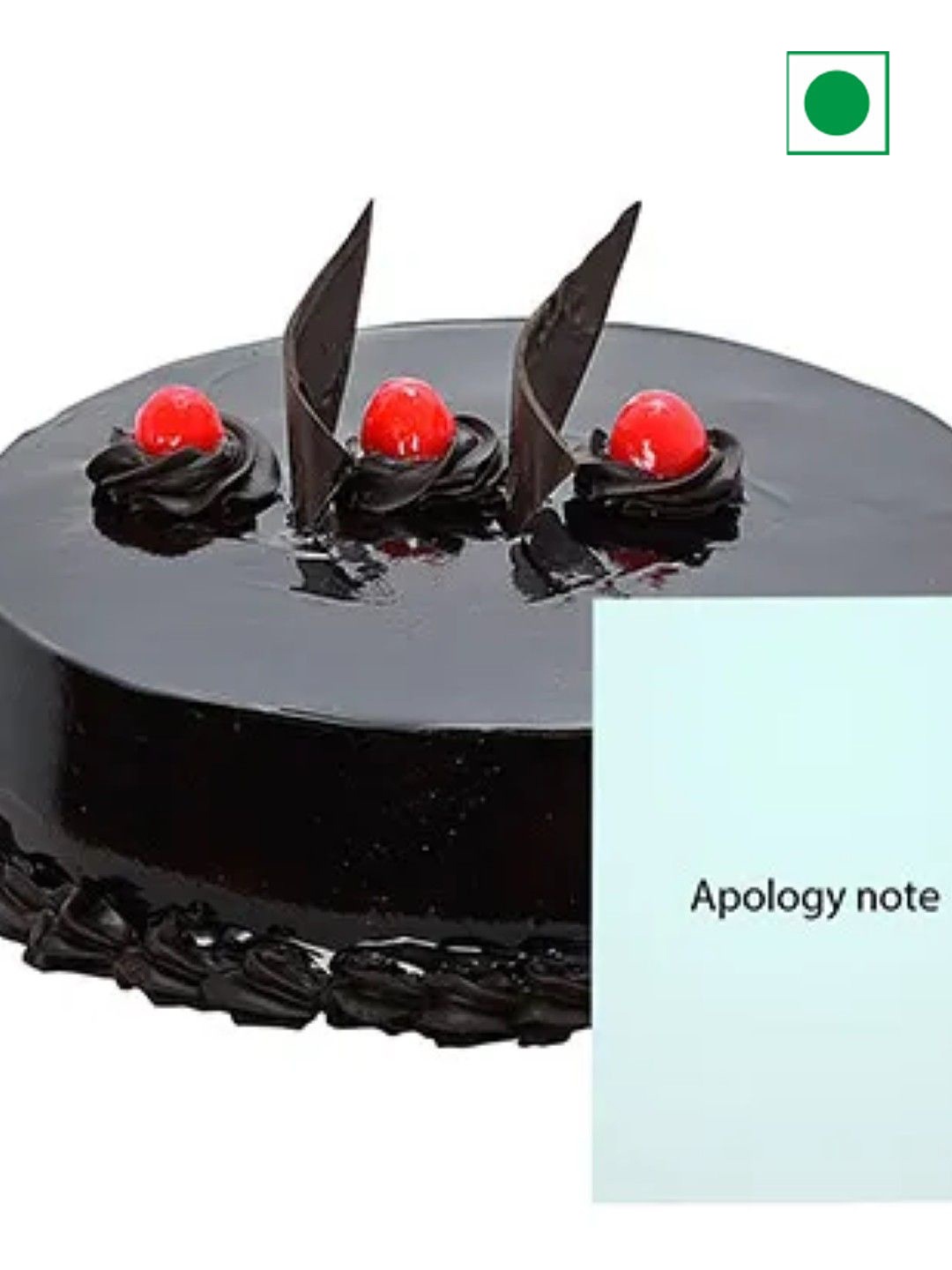 

fnp Chocolate Truffle Flavour Eggless Cake 1Kg, Brown