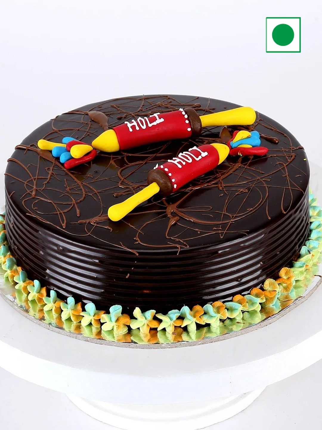 

fnp Truffle Flavor Eggless Round Cake - 1kg, Brown