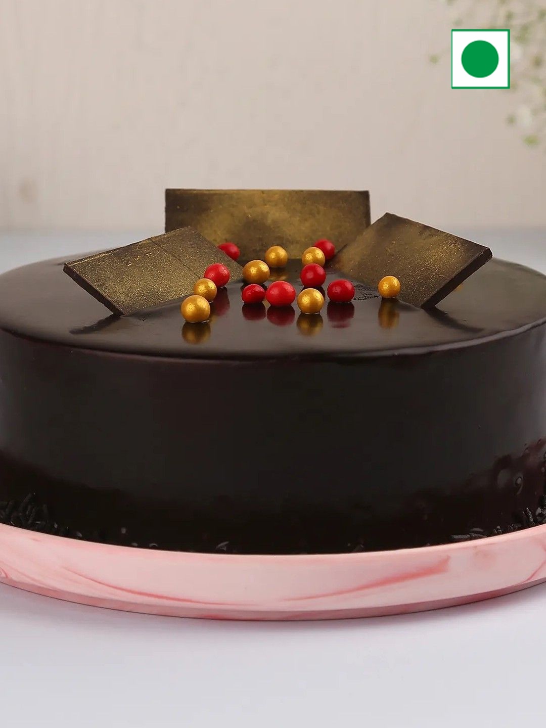 

fnp Yummy Truffle Cream Eggless Round Cake - 500g, Brown