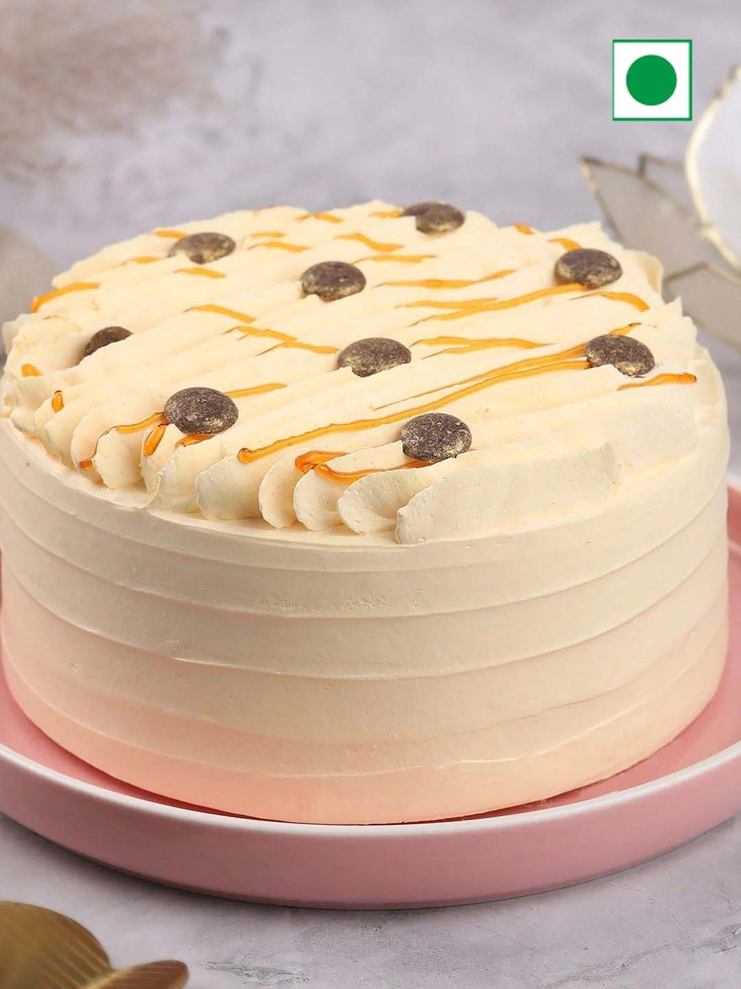 

fnp Butterscotch Flovour Eggless Cake - 1Kg, Brown