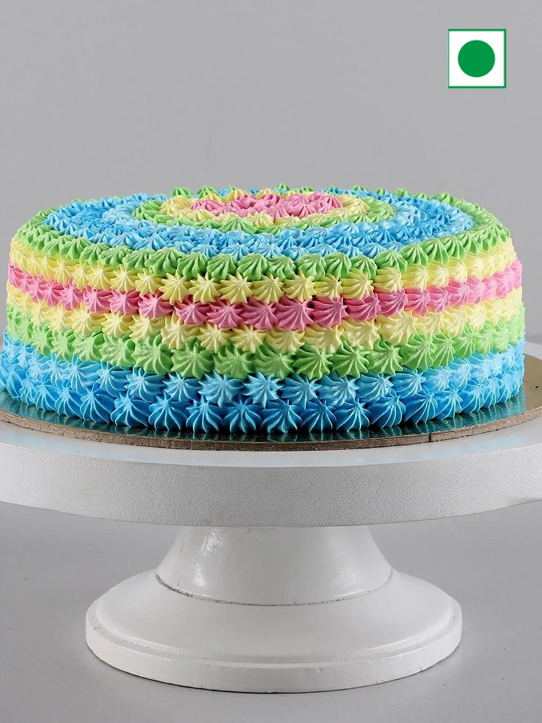 

fnp Butterscotch Flavor Eggless Round Cake- 1kg, Blue