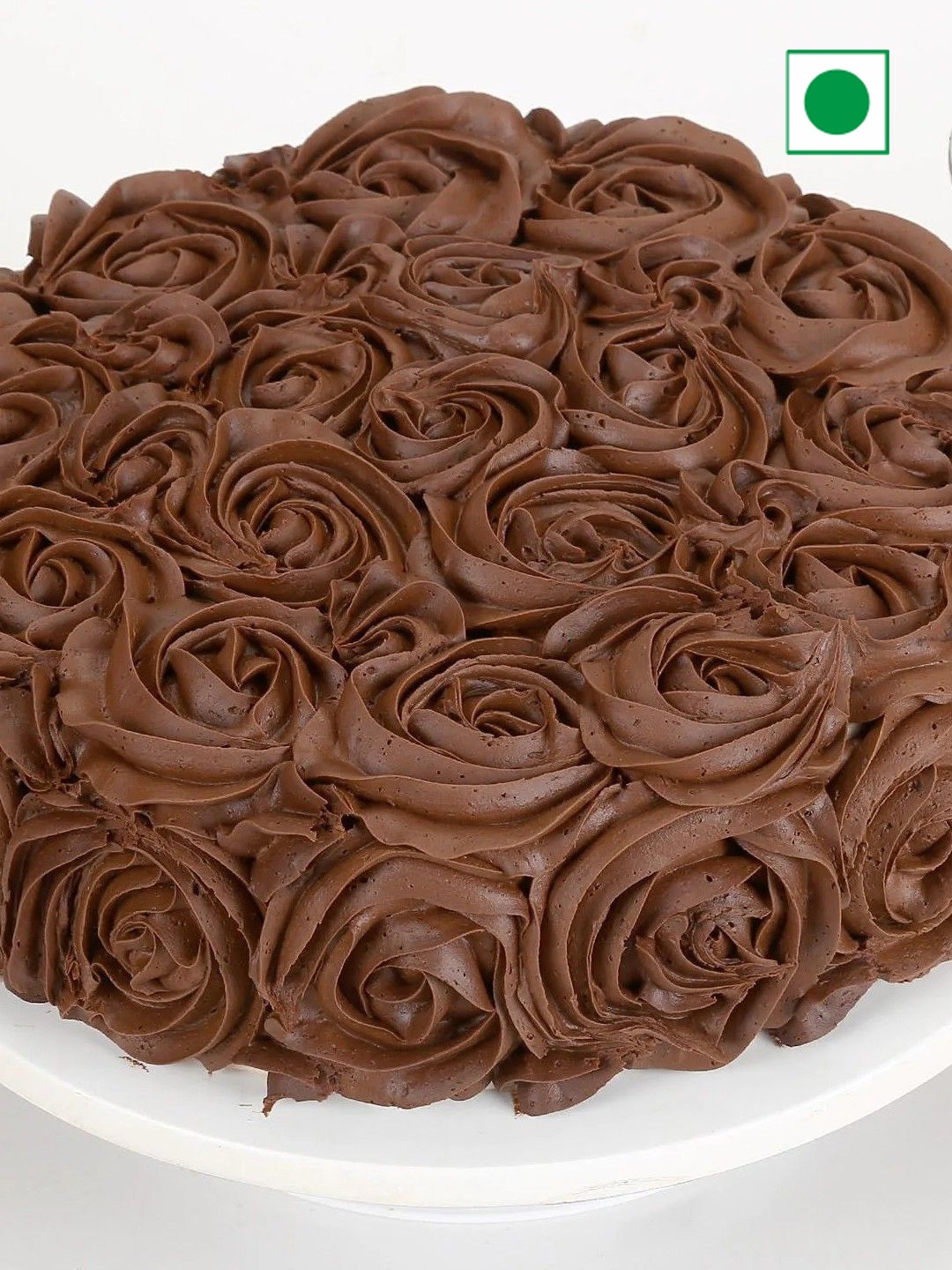 

fnp Chocolaty Rose Flavor Eggless Round Cake - 500 g, Brown