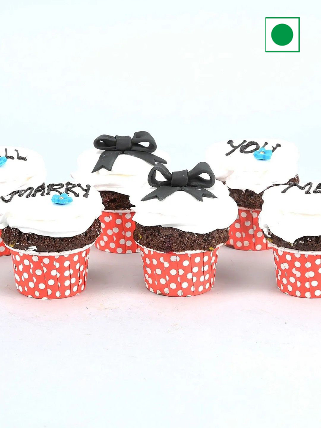 

fnp Set Of 12 Chocolate Flavor Eggles Cup Cakes, Black