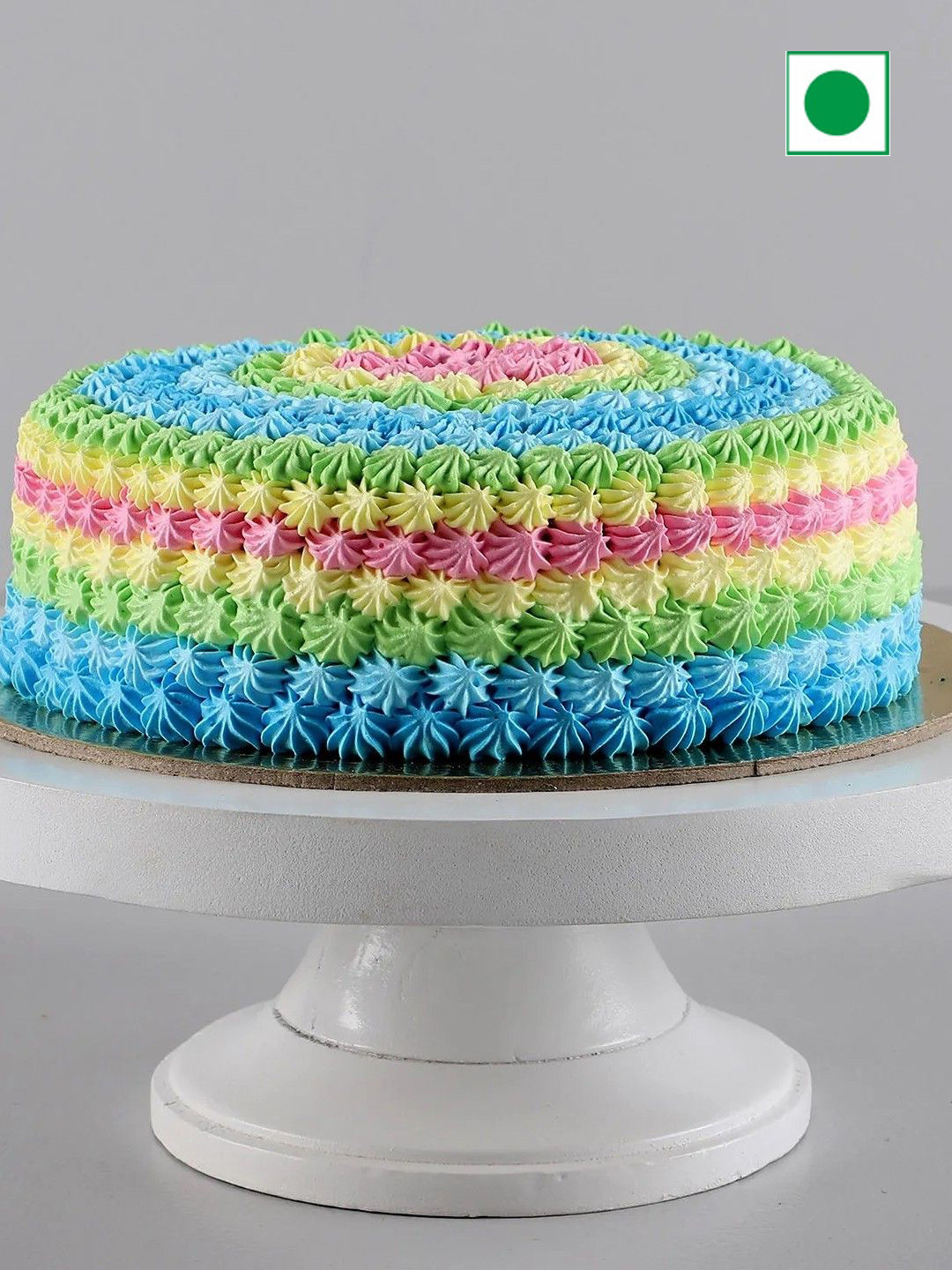 

fnp Vanilla Flavour Eggless Round Cake - 1kg, Blue