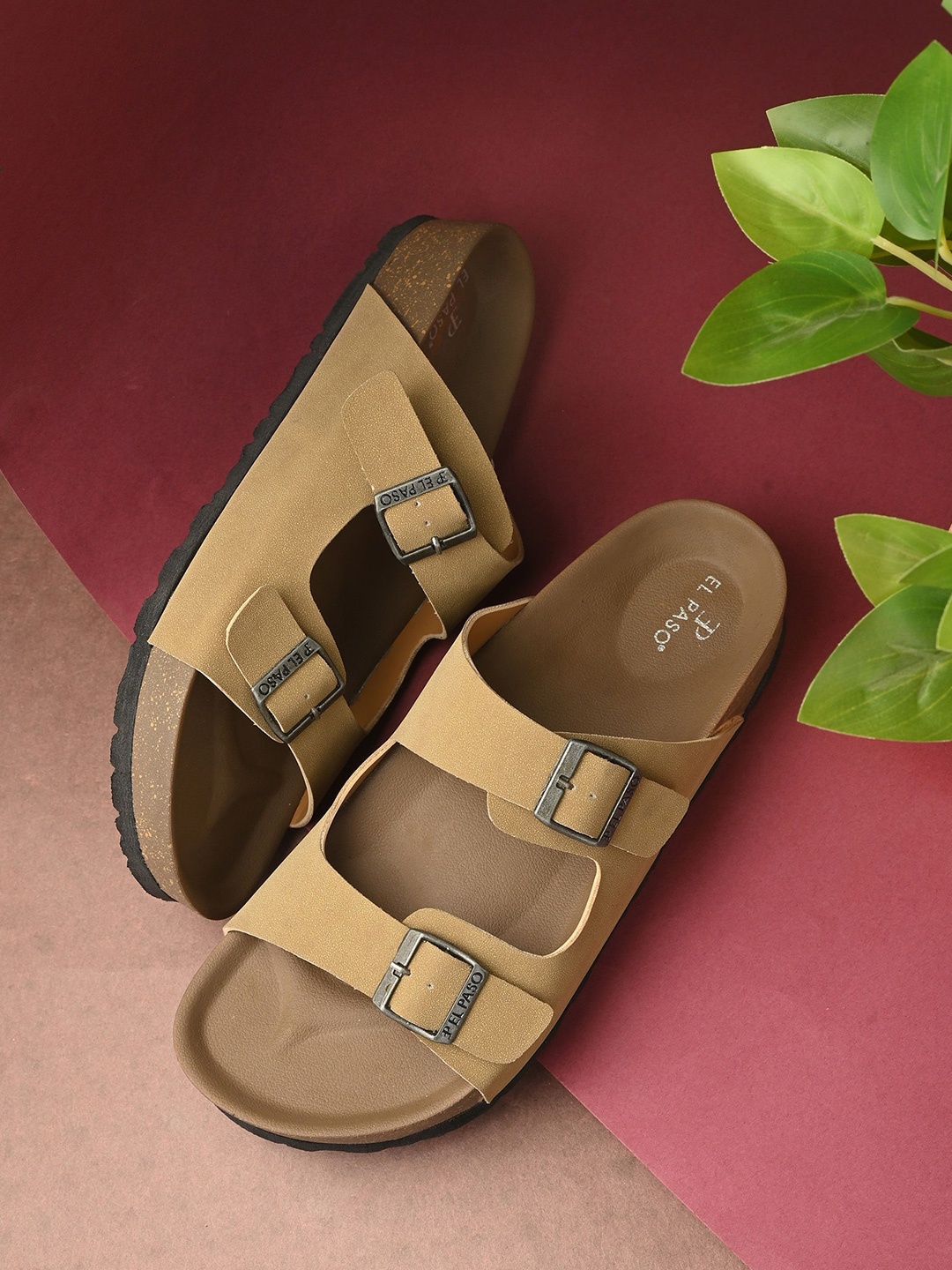 

El Paso Men Comfort Sandals, Brown