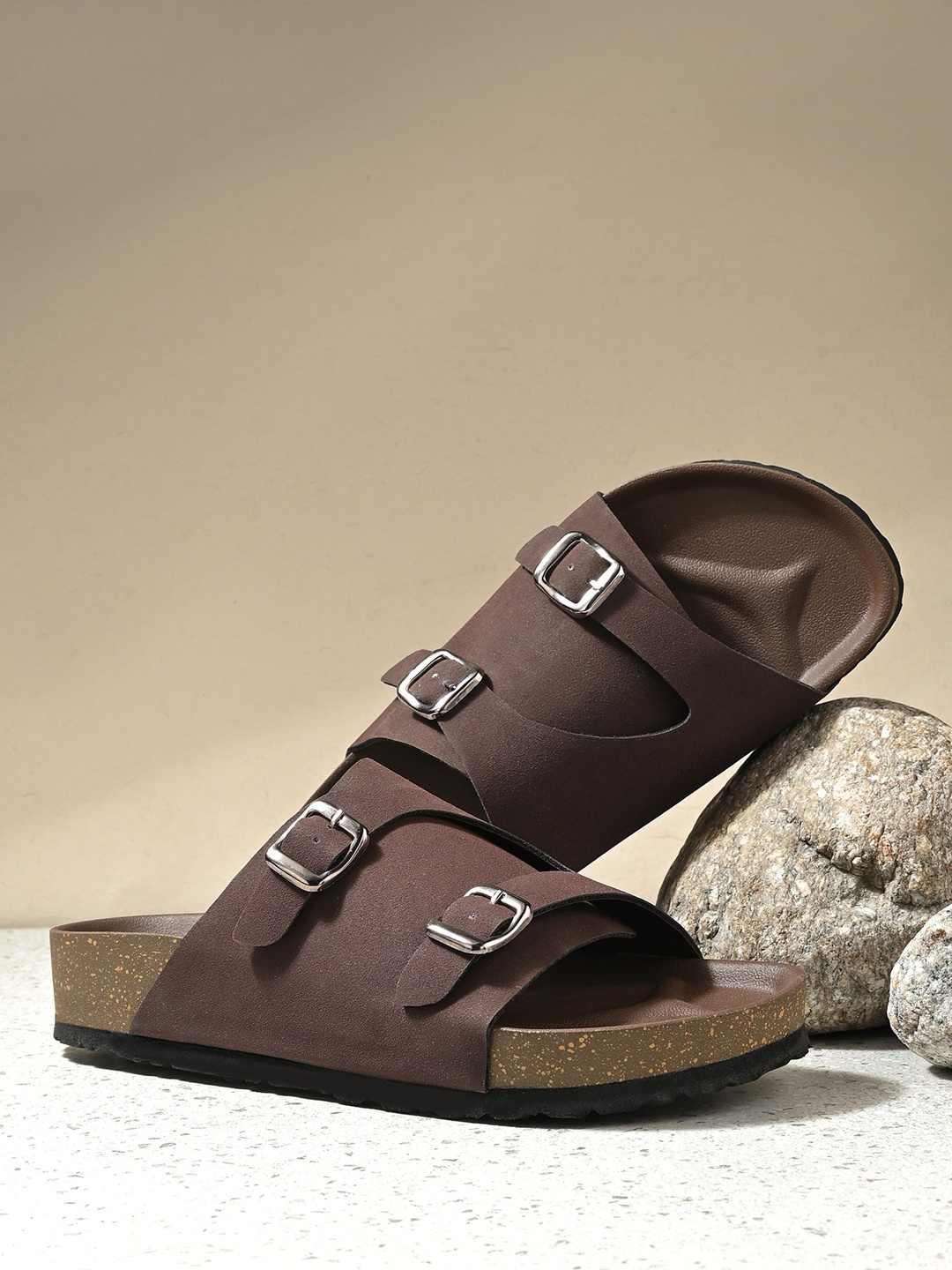 

El Paso Men Comfort Sandals, Brown