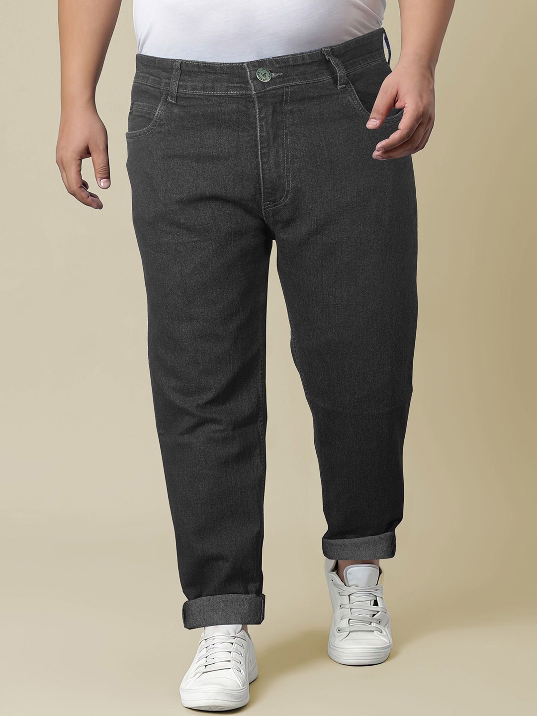 

Jb Just BLACK Men Urban Slim Acid Wash Stretchable Jeans, Grey