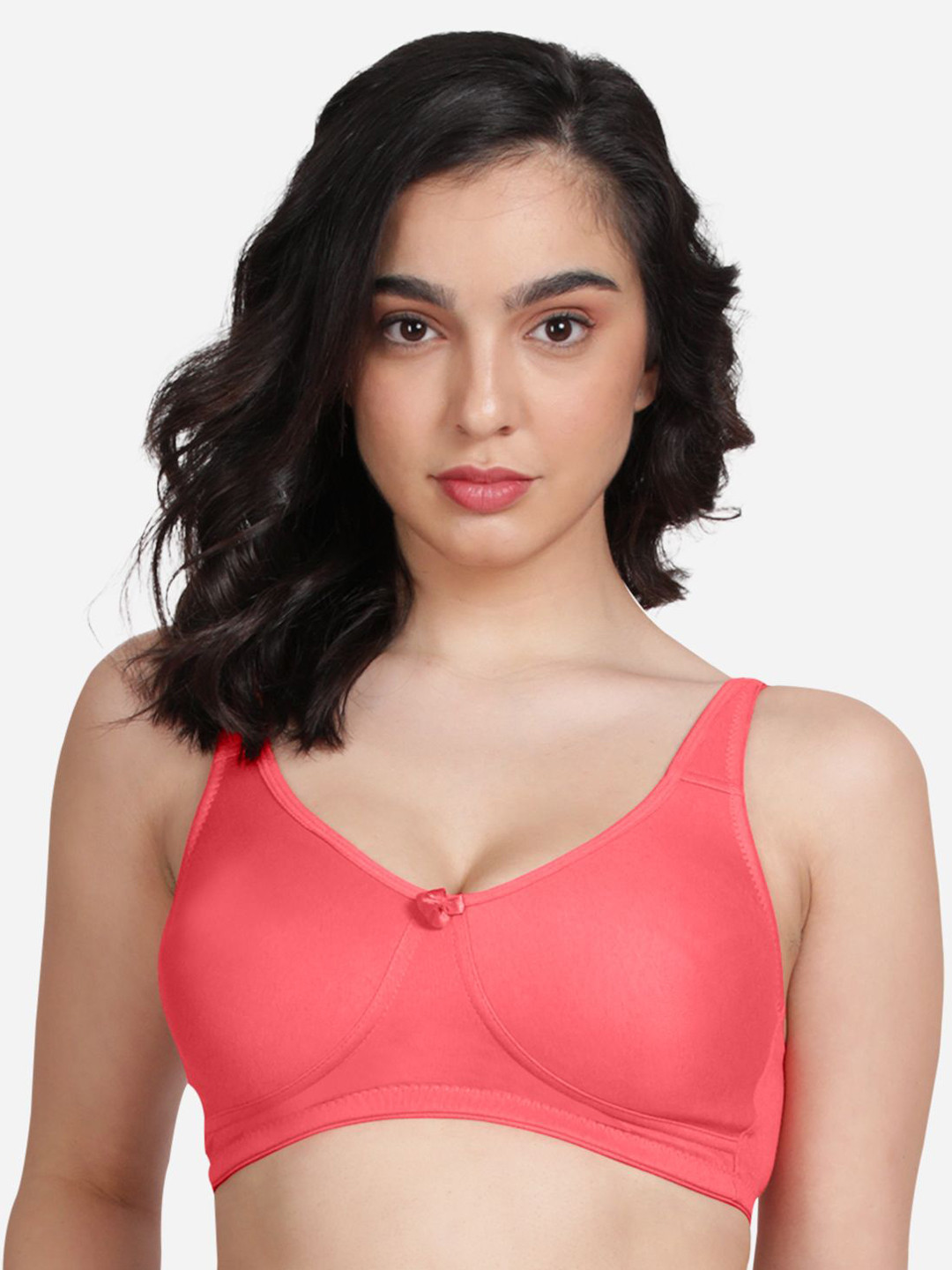 

Susie Medium Coverage Non Padded Everyday Bra- All Day Comfort, Pink