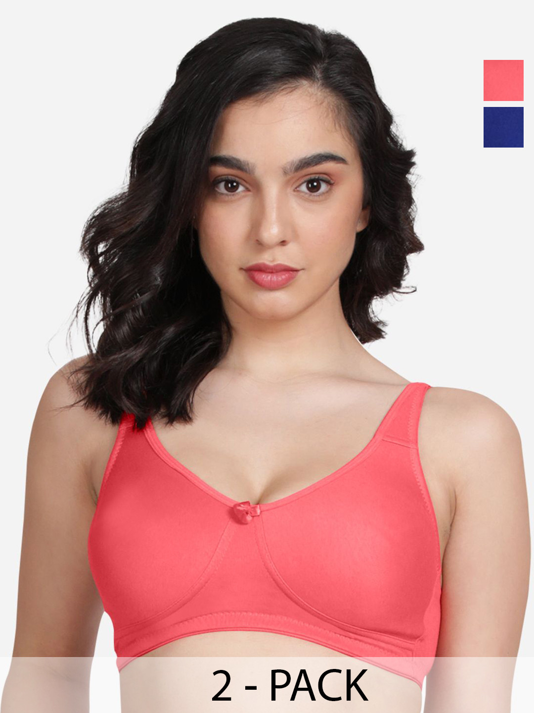 

Susie Pack Of 2 Bra Medium Coverage All Day Comfort, Blue