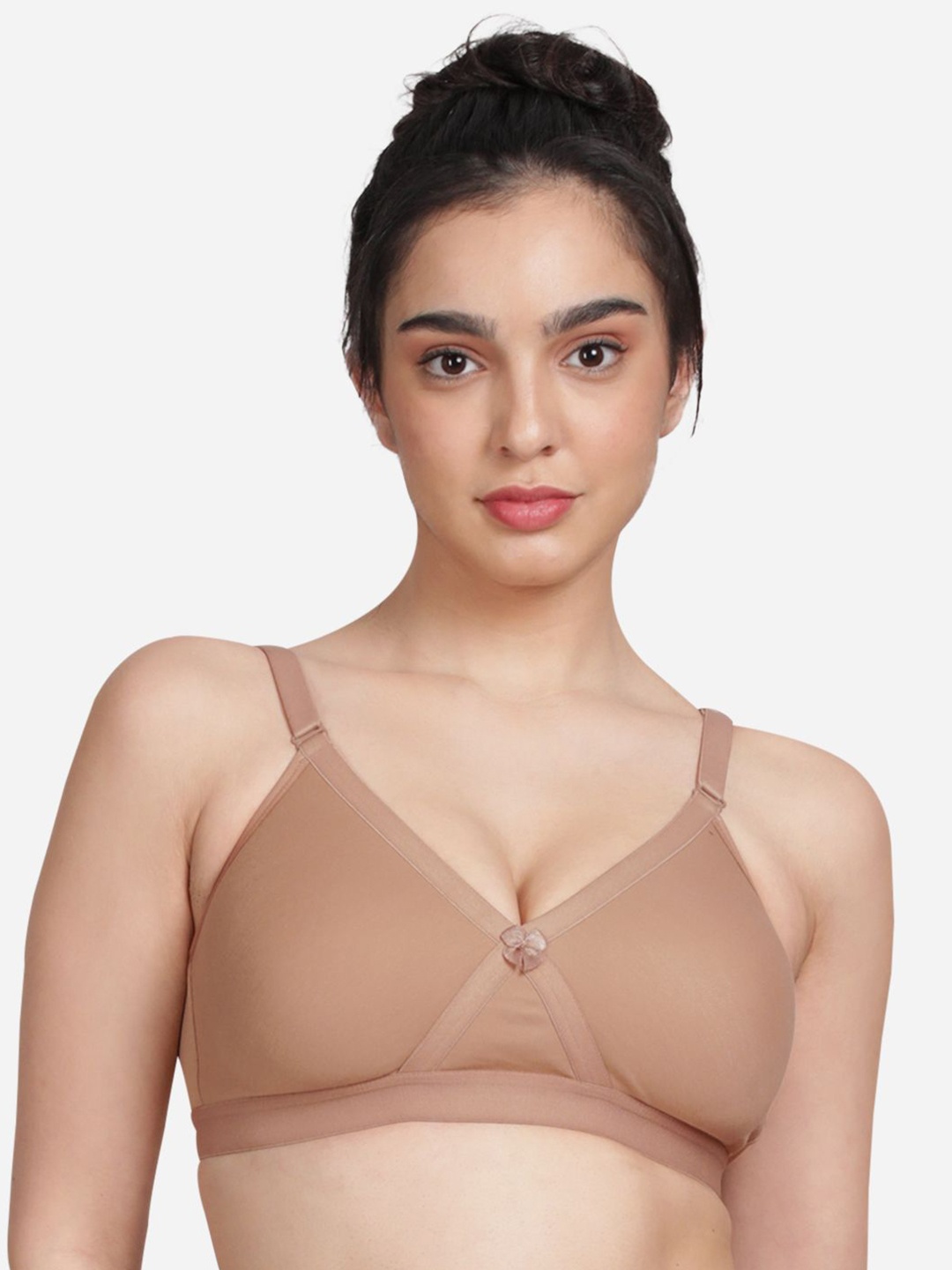 

Susie Full Coverage Non Padded Everyday Bra- All Day Comfort, Beige