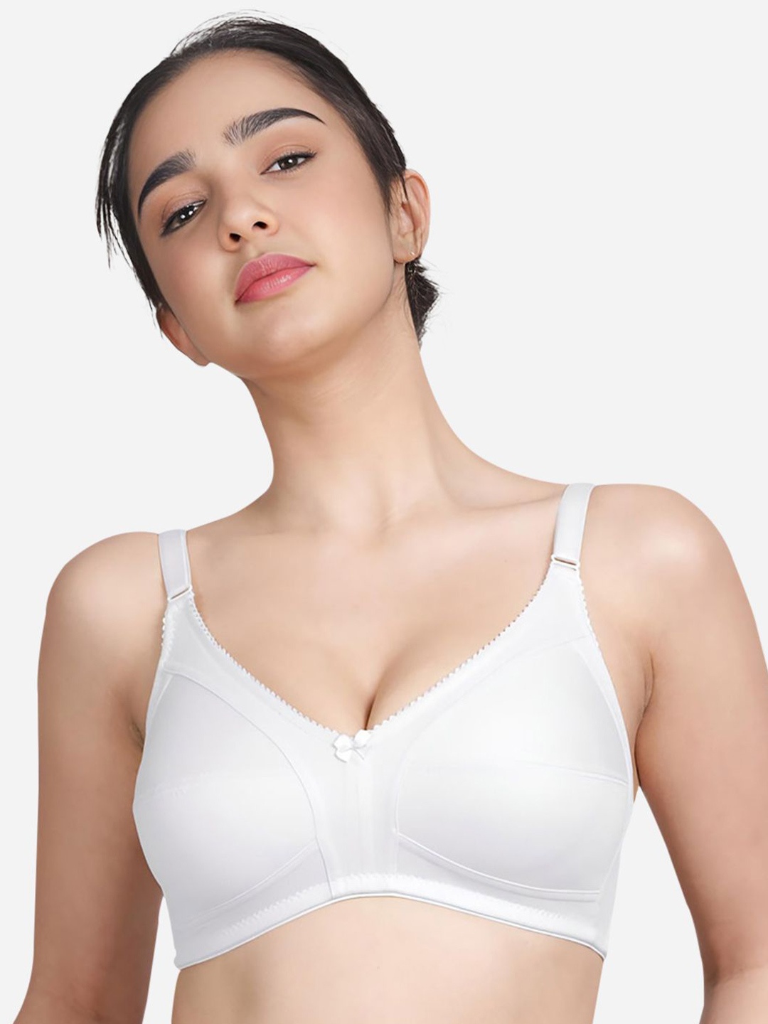 

Susie Full Coverage Non Padded Everyday Bra- All Day Comfort, White