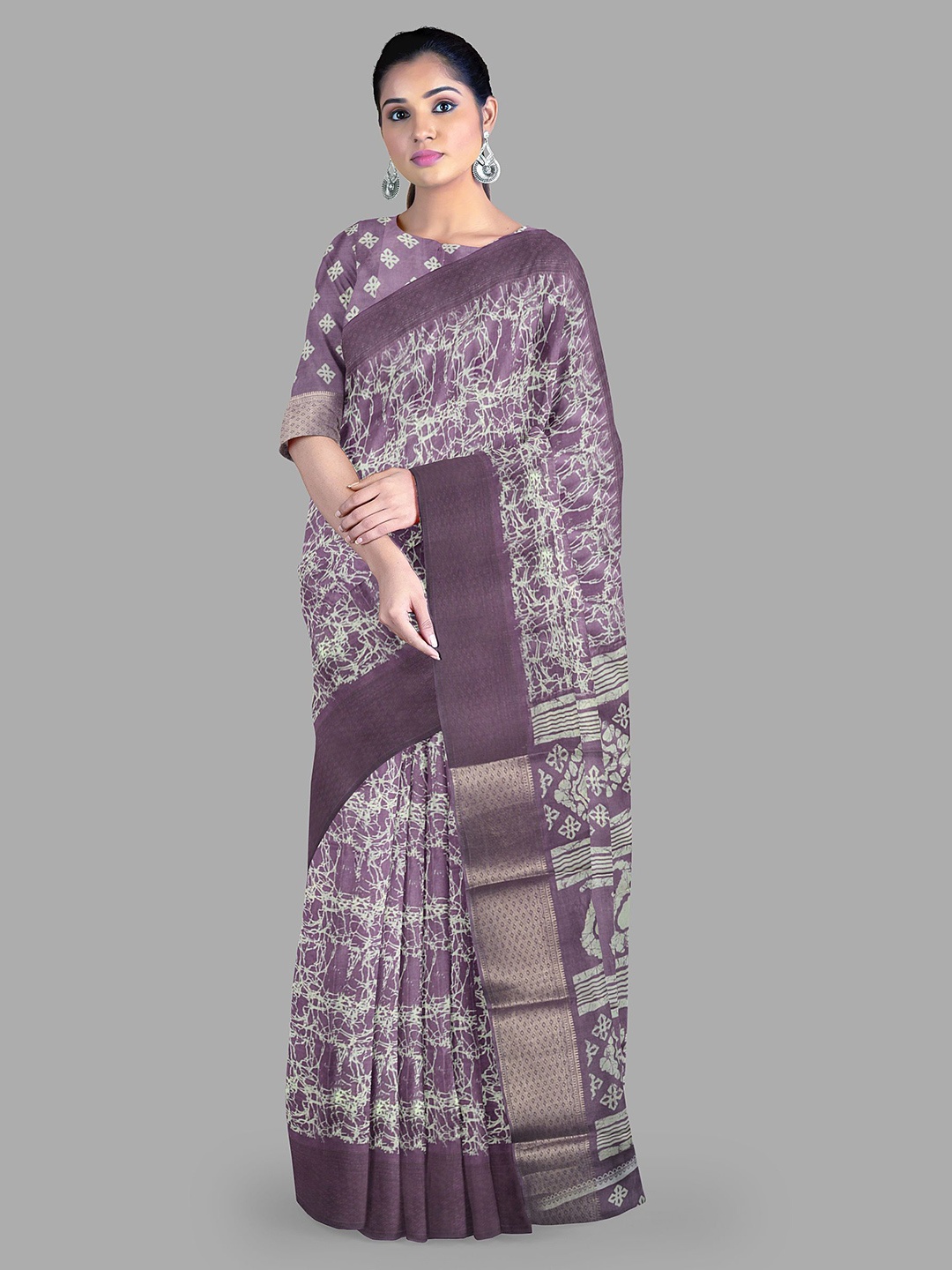 

The Chennai Silks Kota Saree, Purple